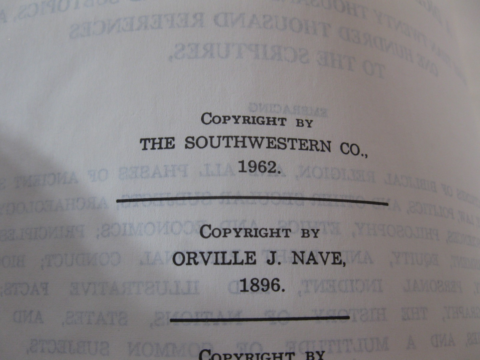 Naves Topical Bible 1962 Digest Of Holy Scriptures Thumb Indexed Vintage