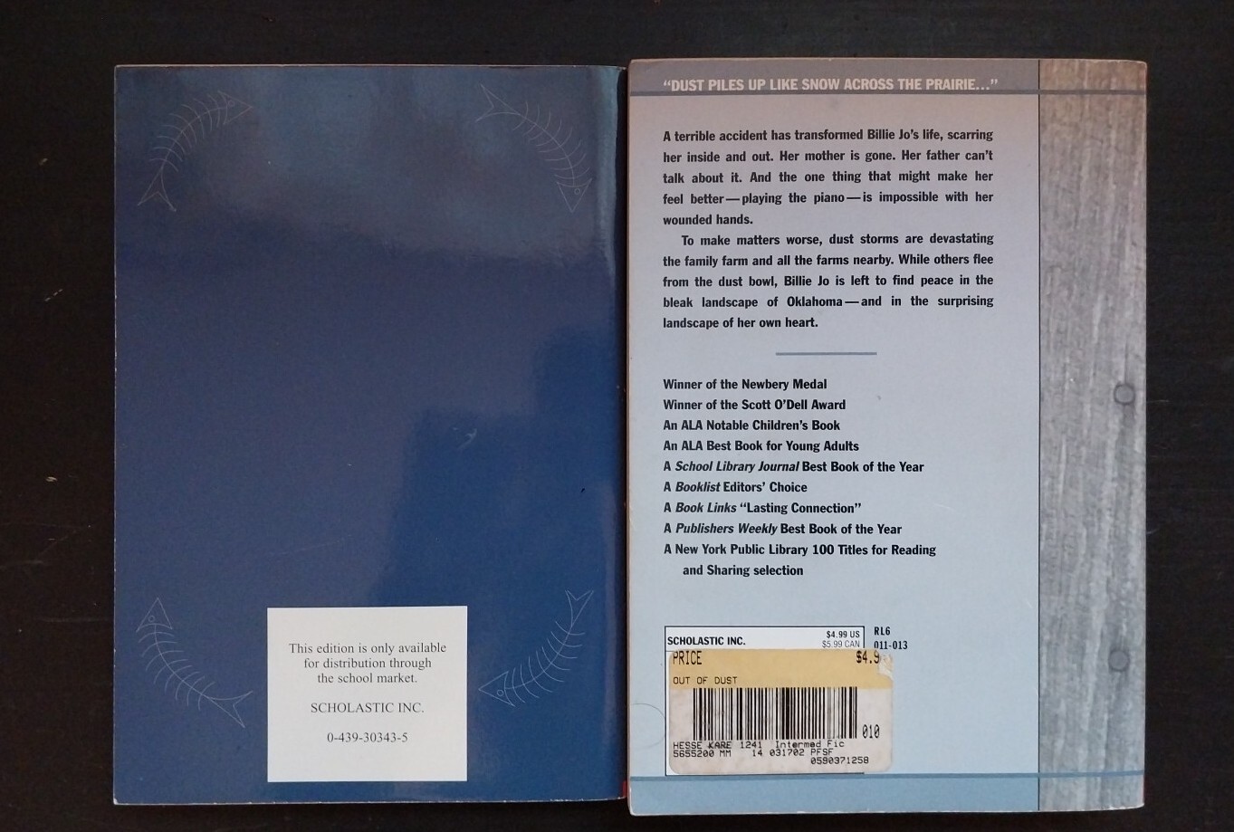 Out of the Dust, Manzanar, Miss Agnes Biographical Bk Bundle Middle School Lit