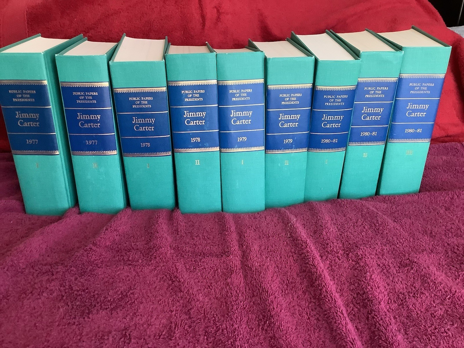 Public Papers of the Presidents U S JIMMY CARTER, 1977-81 9 VOL SET SIGNED JSA