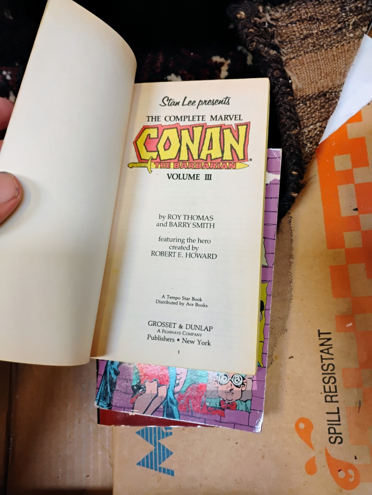Stan Lee presents CONAN THE BARBARIAN VOL 1, 2 & 3 By Roy Thomas & Barry Smith