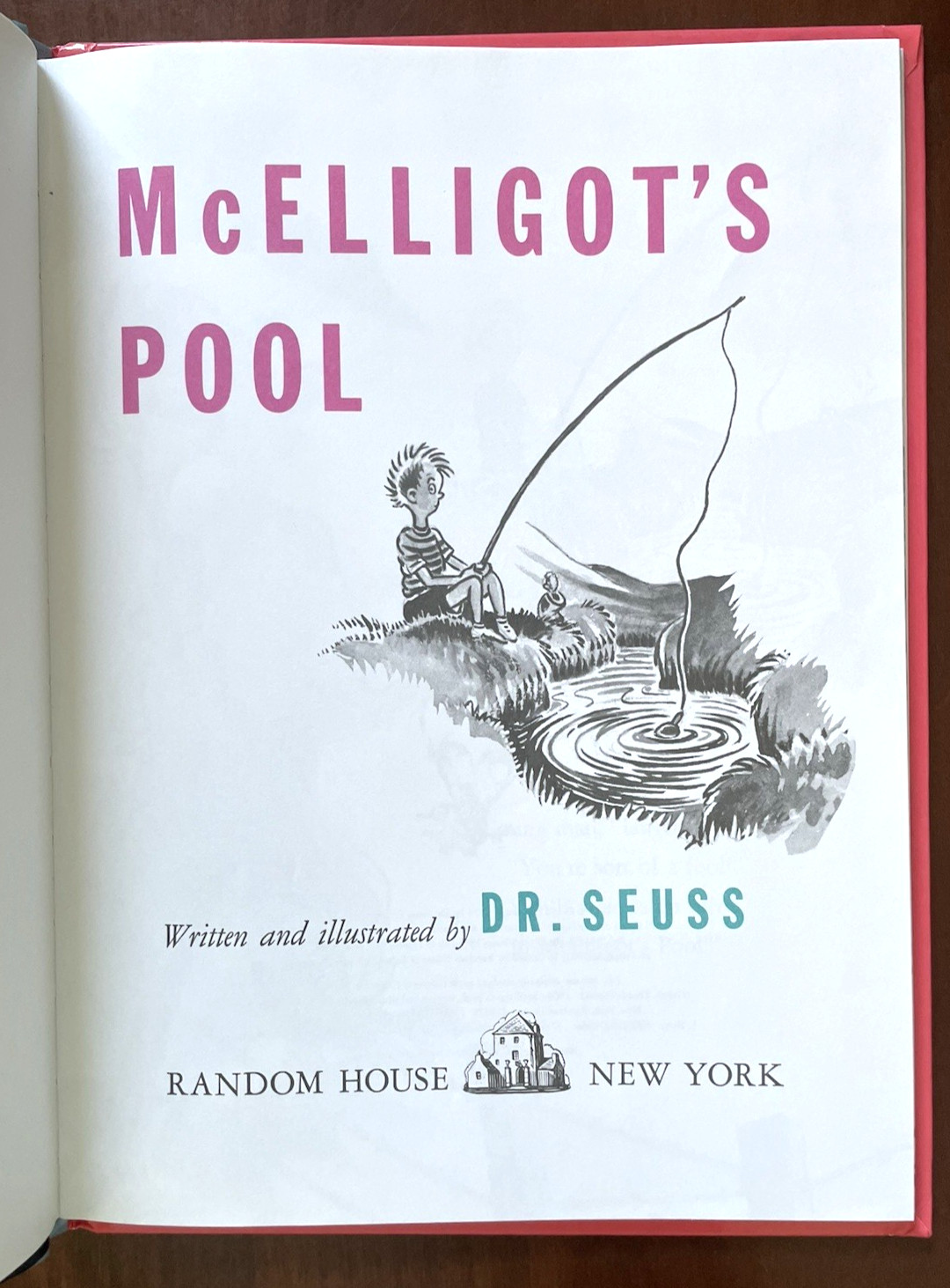 McElligot’s Pool by Dr. Seuss ~ Random House Hardcover Oversized Book
