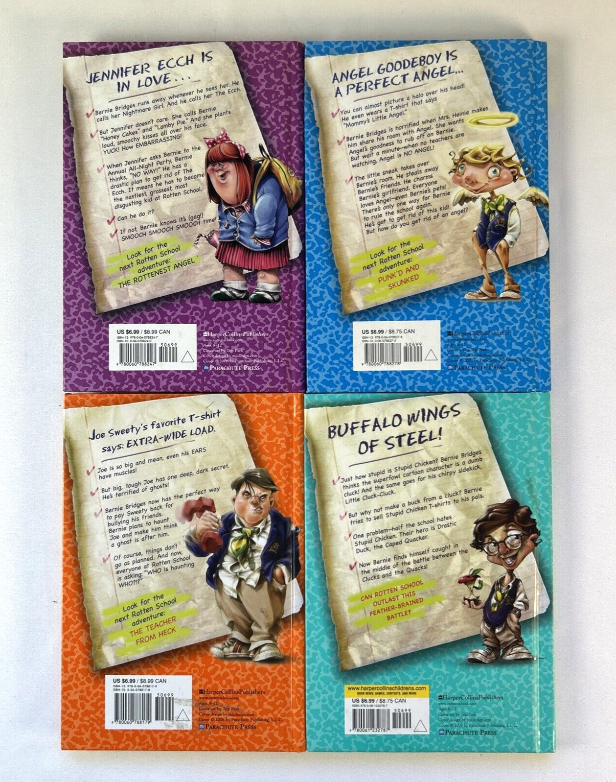 Rotten School Lot 4 R L Stine 1st Ed Hardcovers Goosebumps Author Vintage Kids