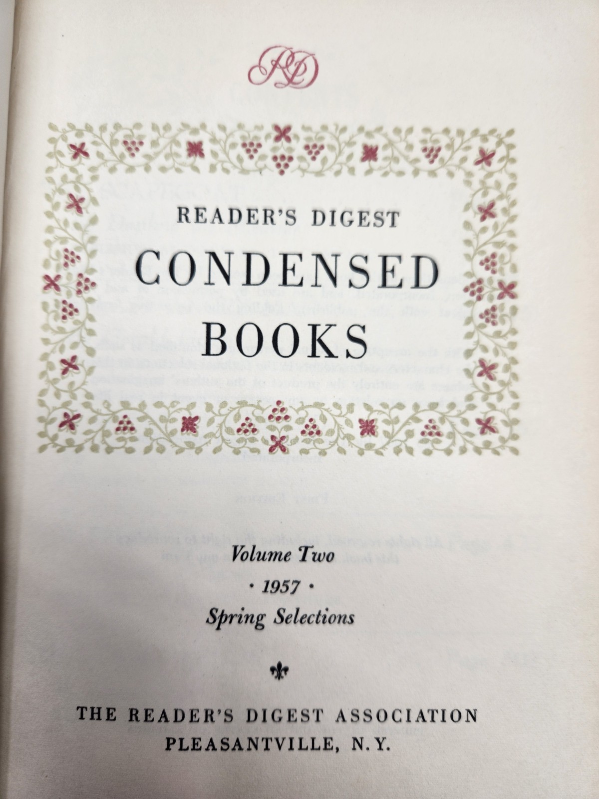 Readers Digest Condensed Books – HC Multicolor – Mostly 1950’s – Lot of 10