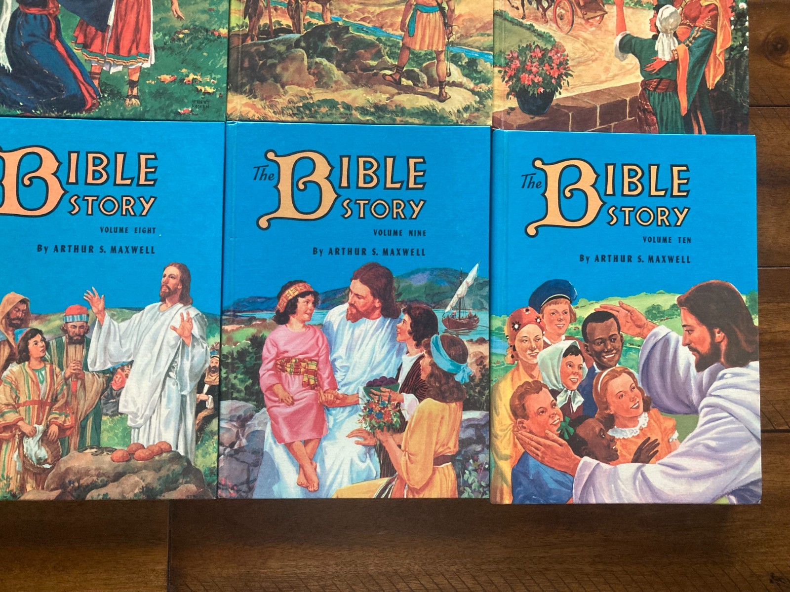 The Bible Story by Arthur S Maxwell, Volume 1-10 Complete Set 1953-57 Vintage