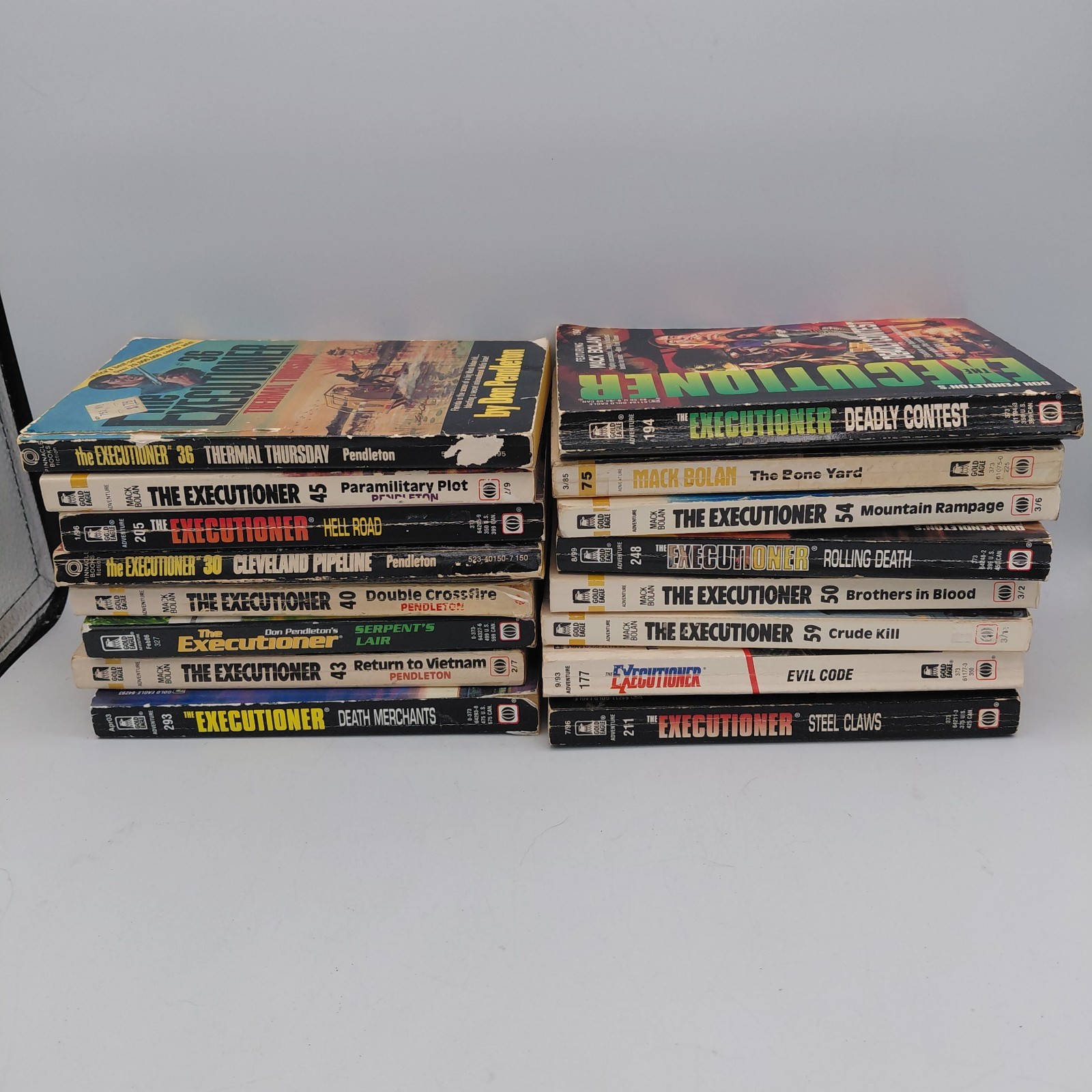 Lot of 16 Vintage The Executioner PB Books Don Pendleton