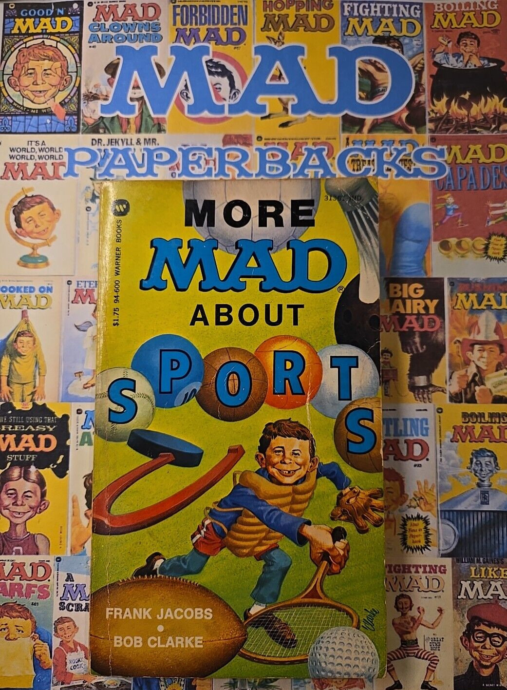 MAD Magazine Paperback Book: MORE MAD ABOUT SPORTS 1977 Warner 4th Print VG