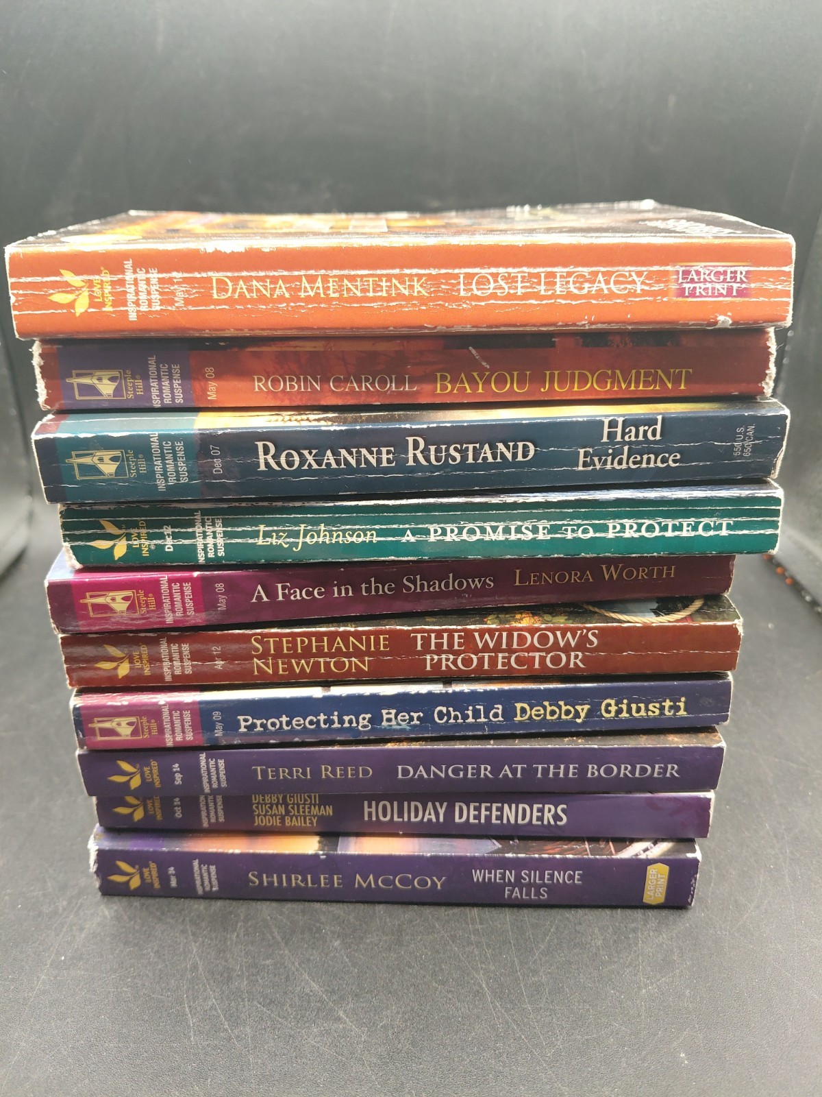 Love Inspired Suspense Paperback Lot of 10 Romance Suspense Novels