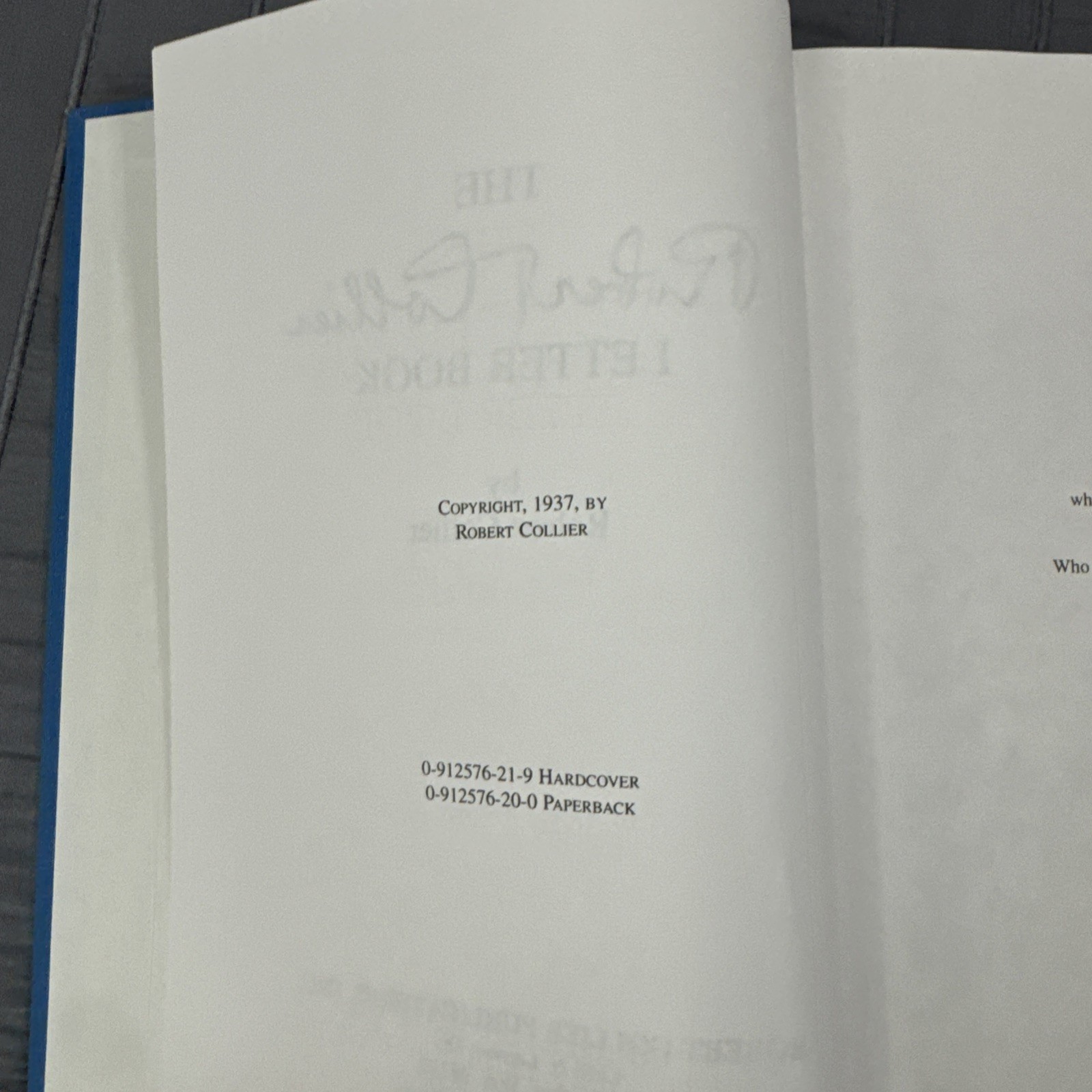 The Robert Collier Letter Book