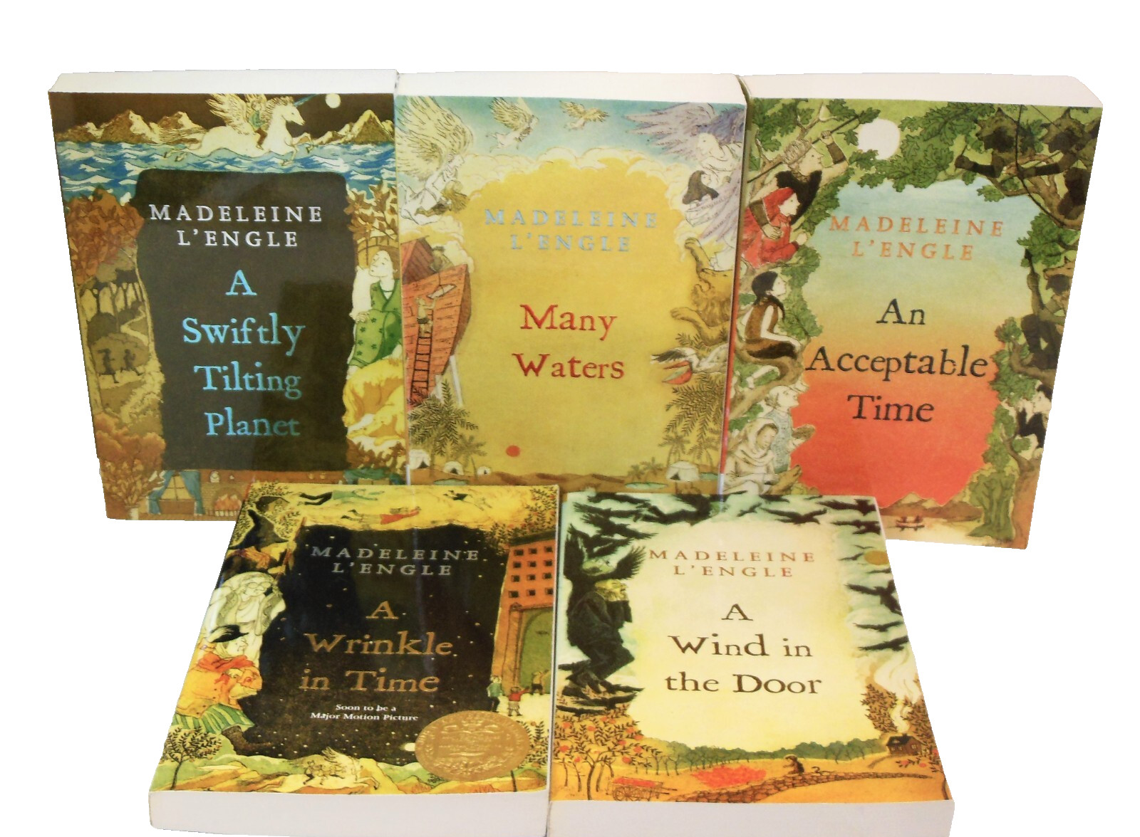A Wrinkle in Time Series COMPLETE 5 Book LOT Madeleine L’Engle ALL LN 2007 TPB