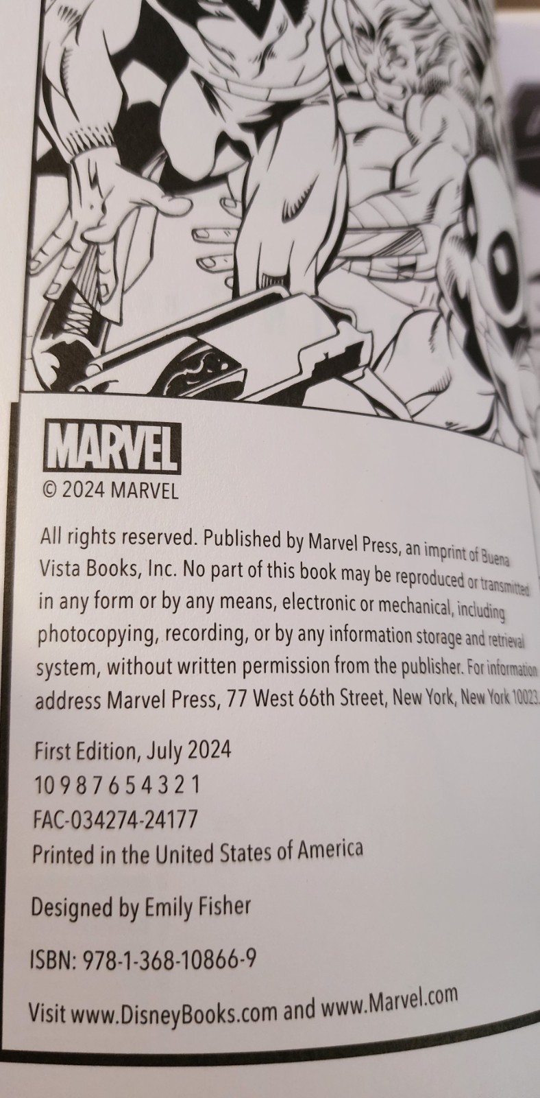 Marvel Deadpool Official Coloring Book New 2024 Super Heroes Weapons Fighting
