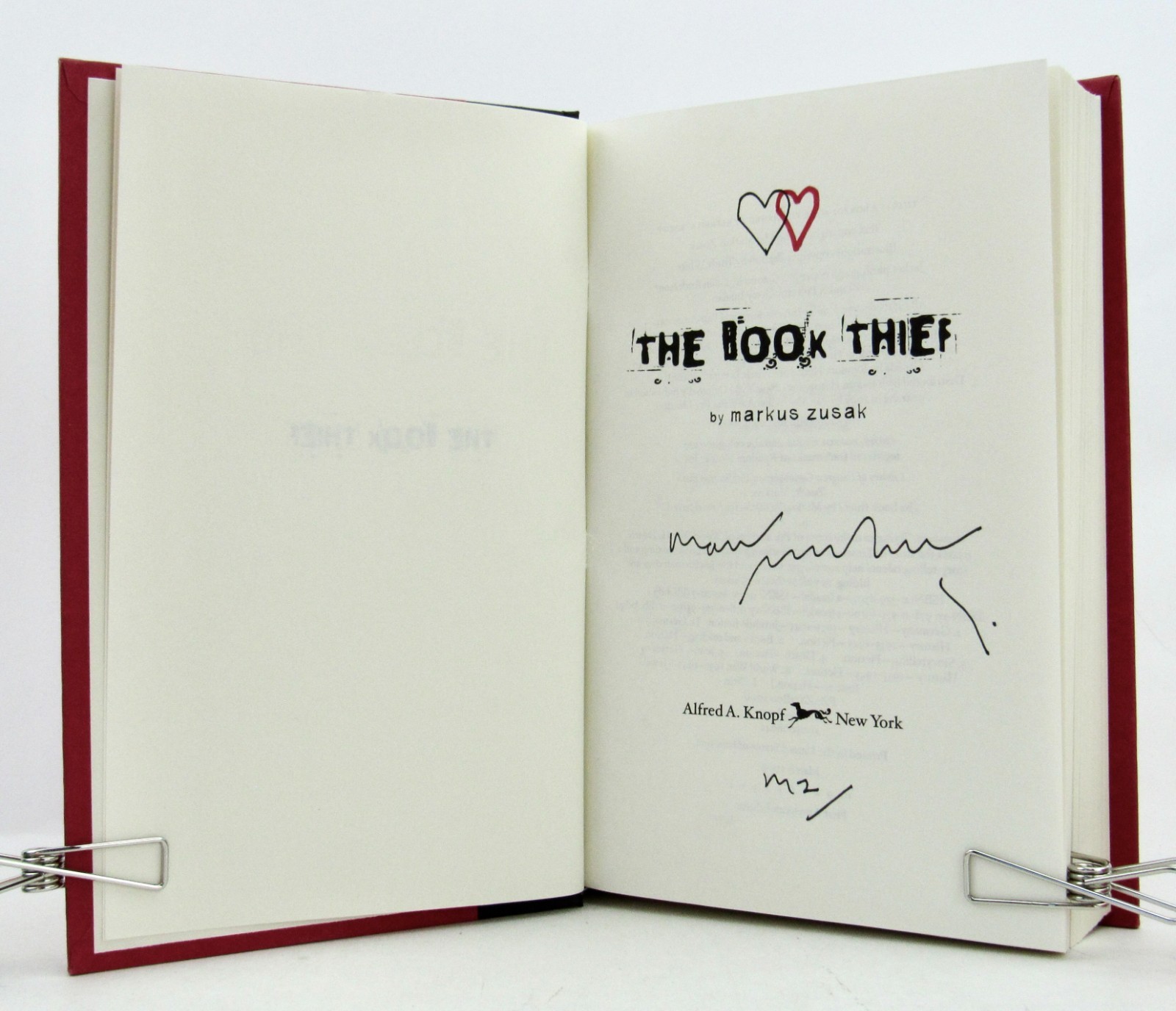 THE BOOK THIEF Markus Zusak 2006 First Edition 1st Printing Signed HBDJ EXC L2