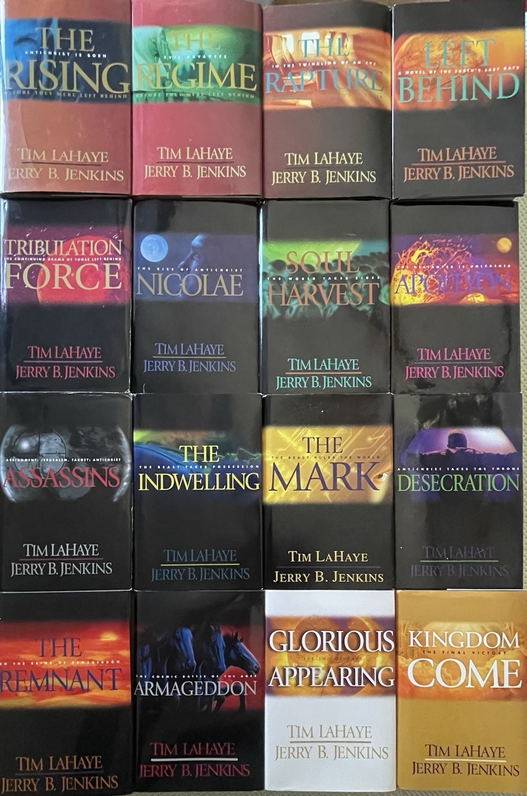 Tim LaHaye & Jerry B. Jenkins Left Behind Series Hardcover Book Club Editions