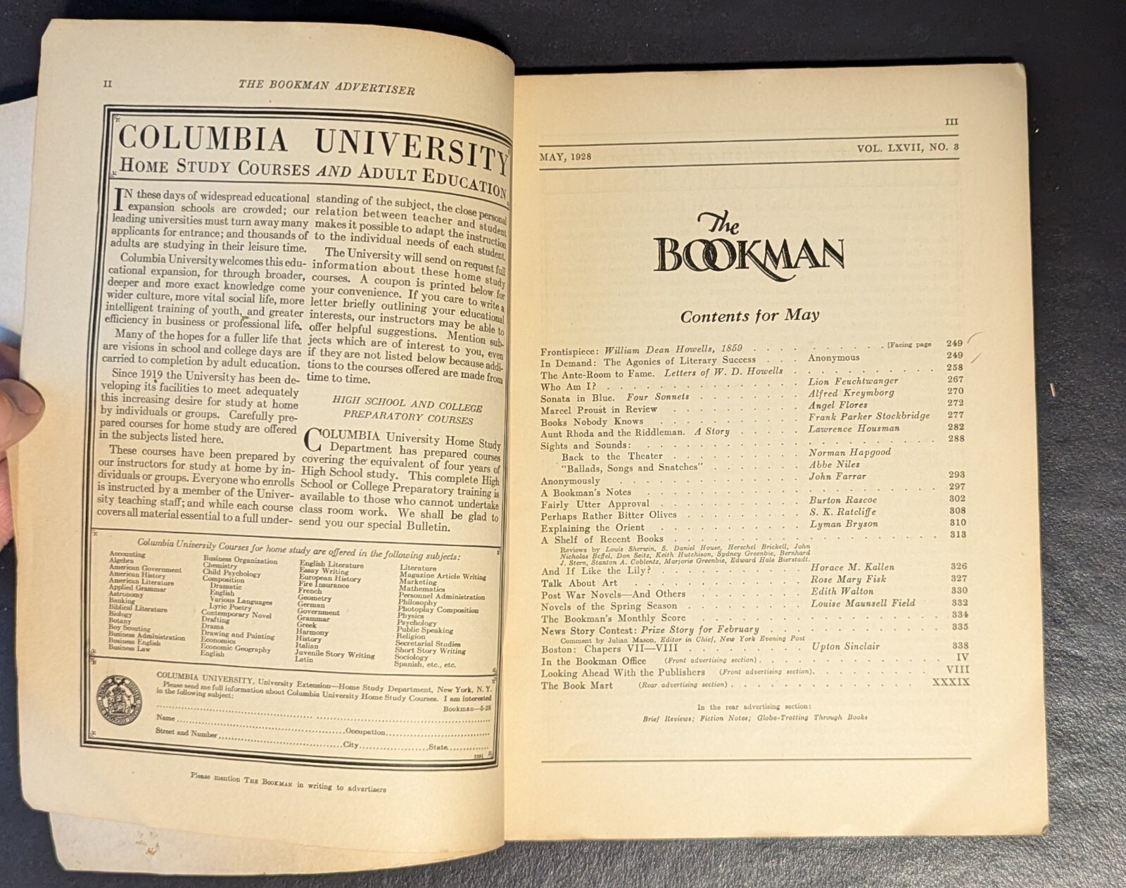 The Bookman Literacy Magazine Lot of 8 – 1921, 1923, 1926, 1928, 1930