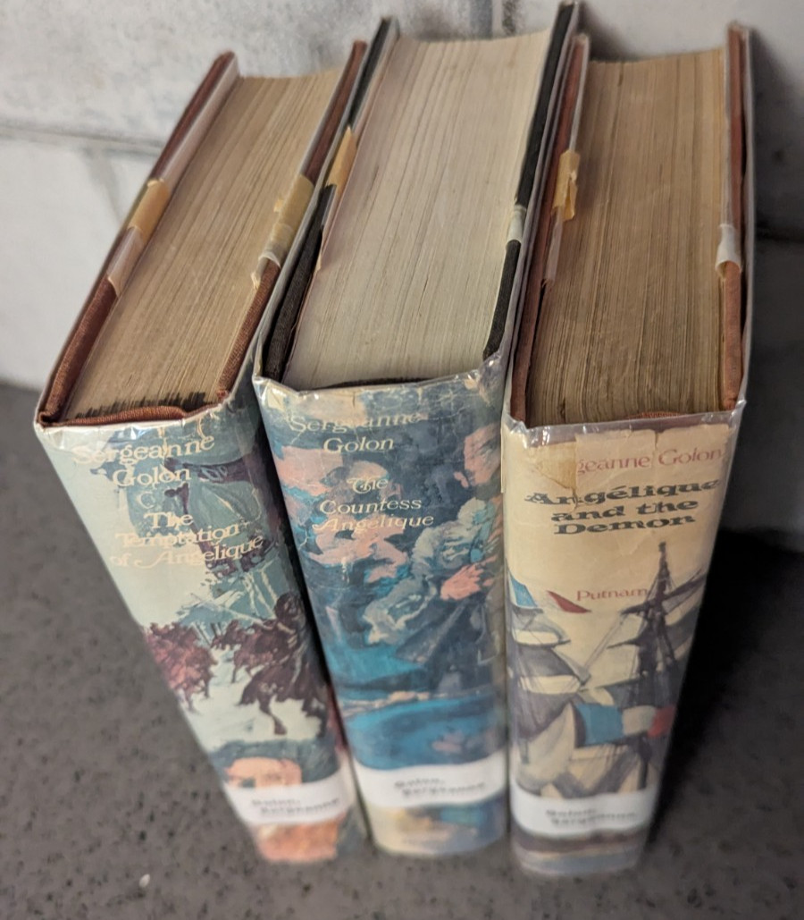 3 Lot: The Countess, Demon, Temptation of Angelique-Sergeanne Golon-Hardcover