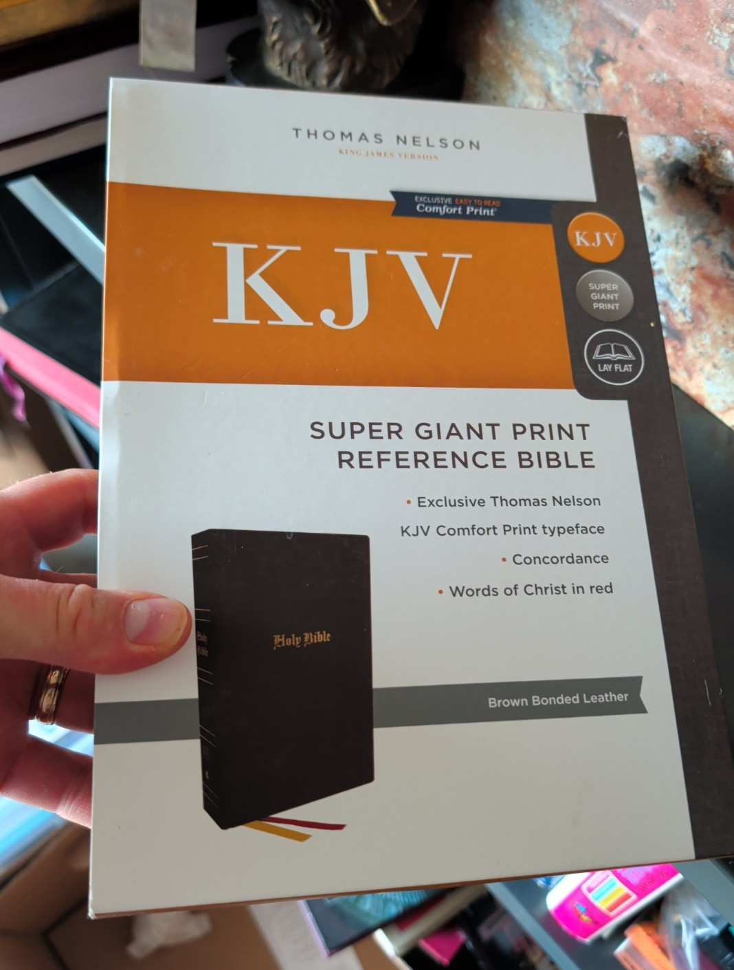 UNUSED GIFTABLE KJV BIBLE LOT J1: Giant Print/Study/Compact/I AM/Genuine Leather