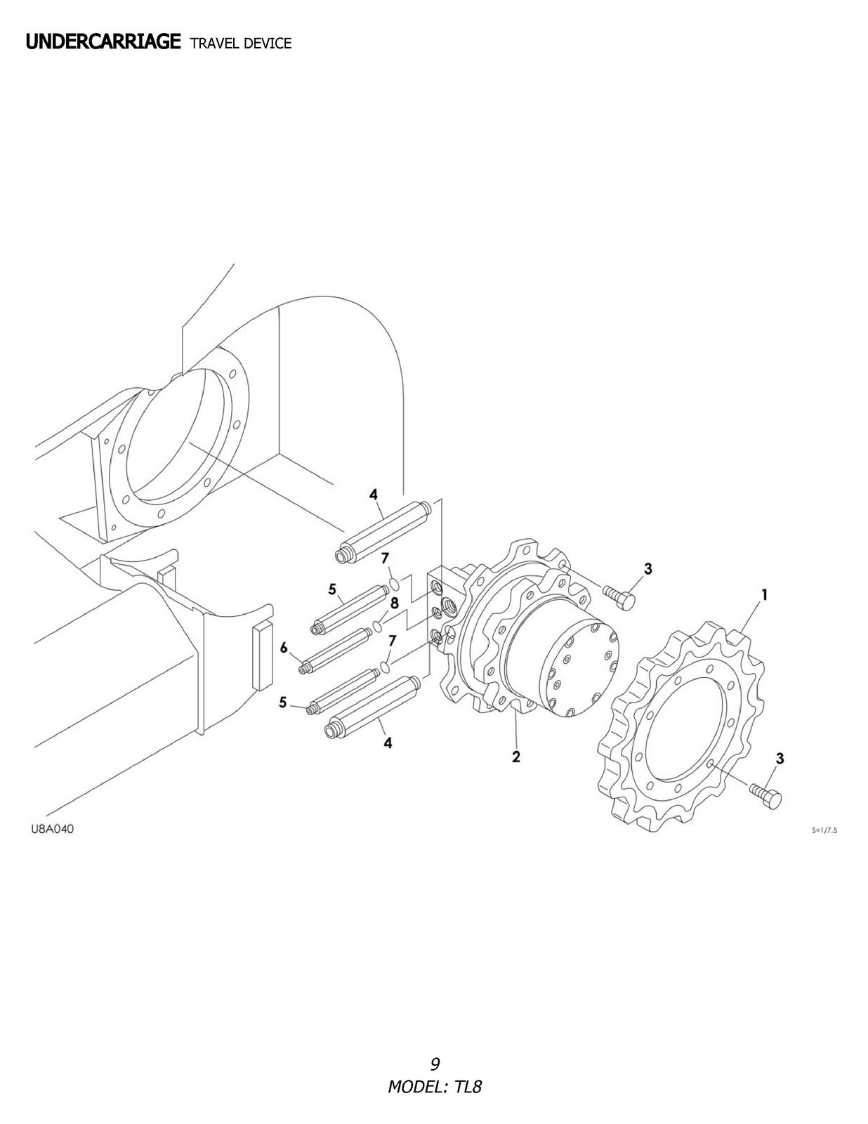 TAKEUCHI TL8 Compact Track Loader Parts Manual SN 200800002 Up – COIL BIND