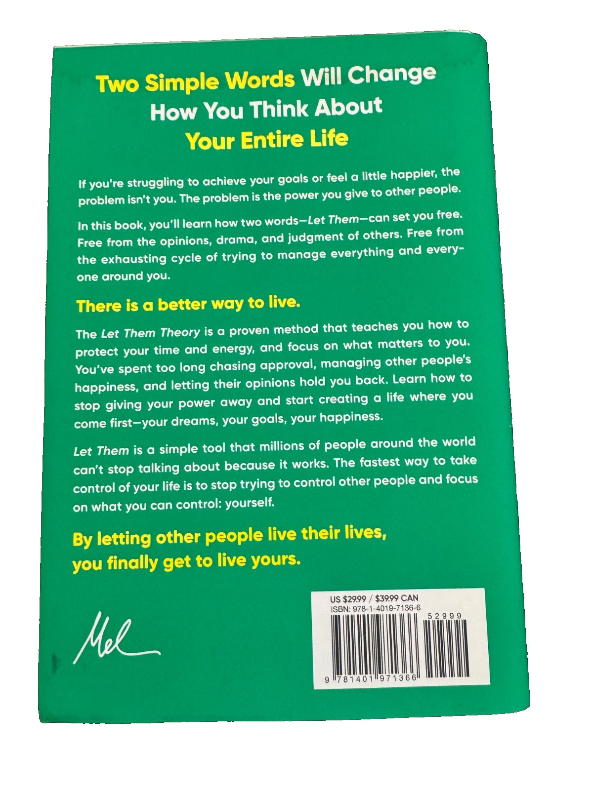 The Let Them Theory By Mel Robbins, Hardcover…