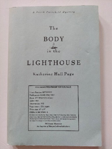 The Body in the Lighthouse A Faith Fairchild Mystery Advanced Readers Copy 2003