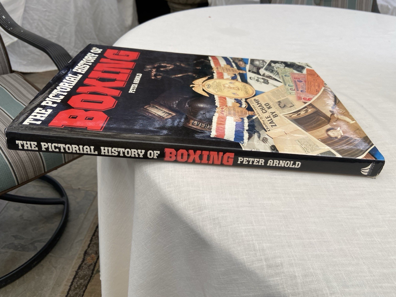 Vintage 1988, „Pictorial History of Boxing“ Peter Arnold XL Vg 1st Print FREE SH