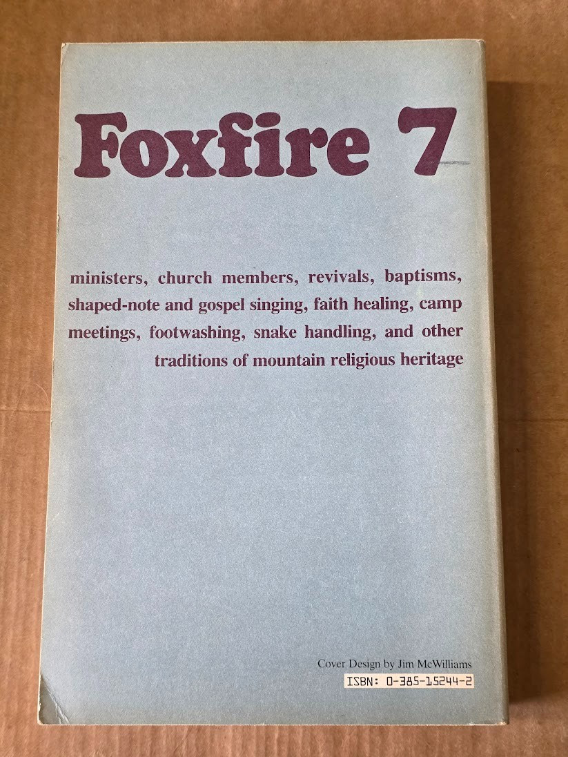 1982 Foxfire 7 softcover excellent condition