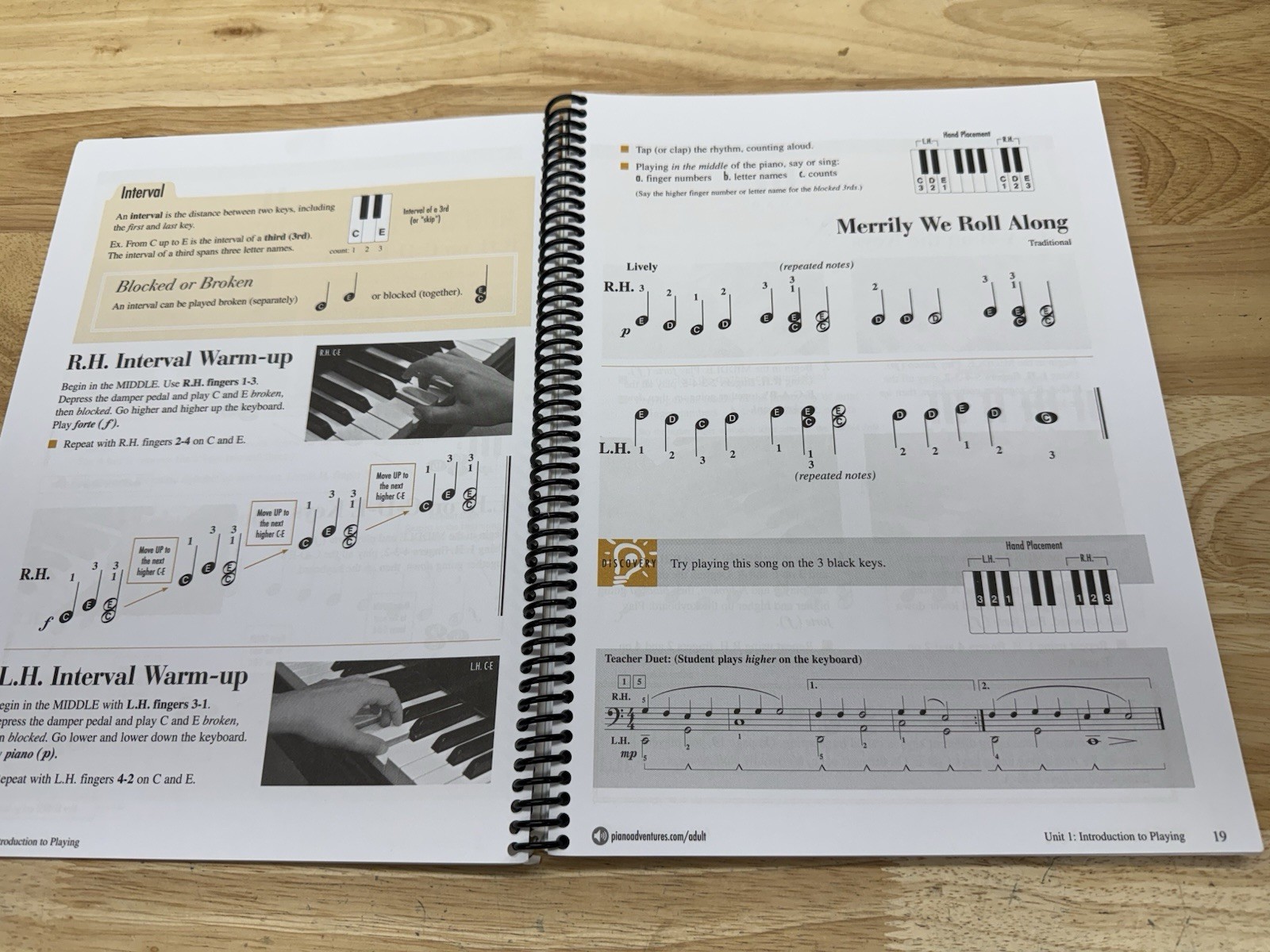 Adult Piano Adventures All-in-One Piano Course Book Vol 1: Book Good Condition
