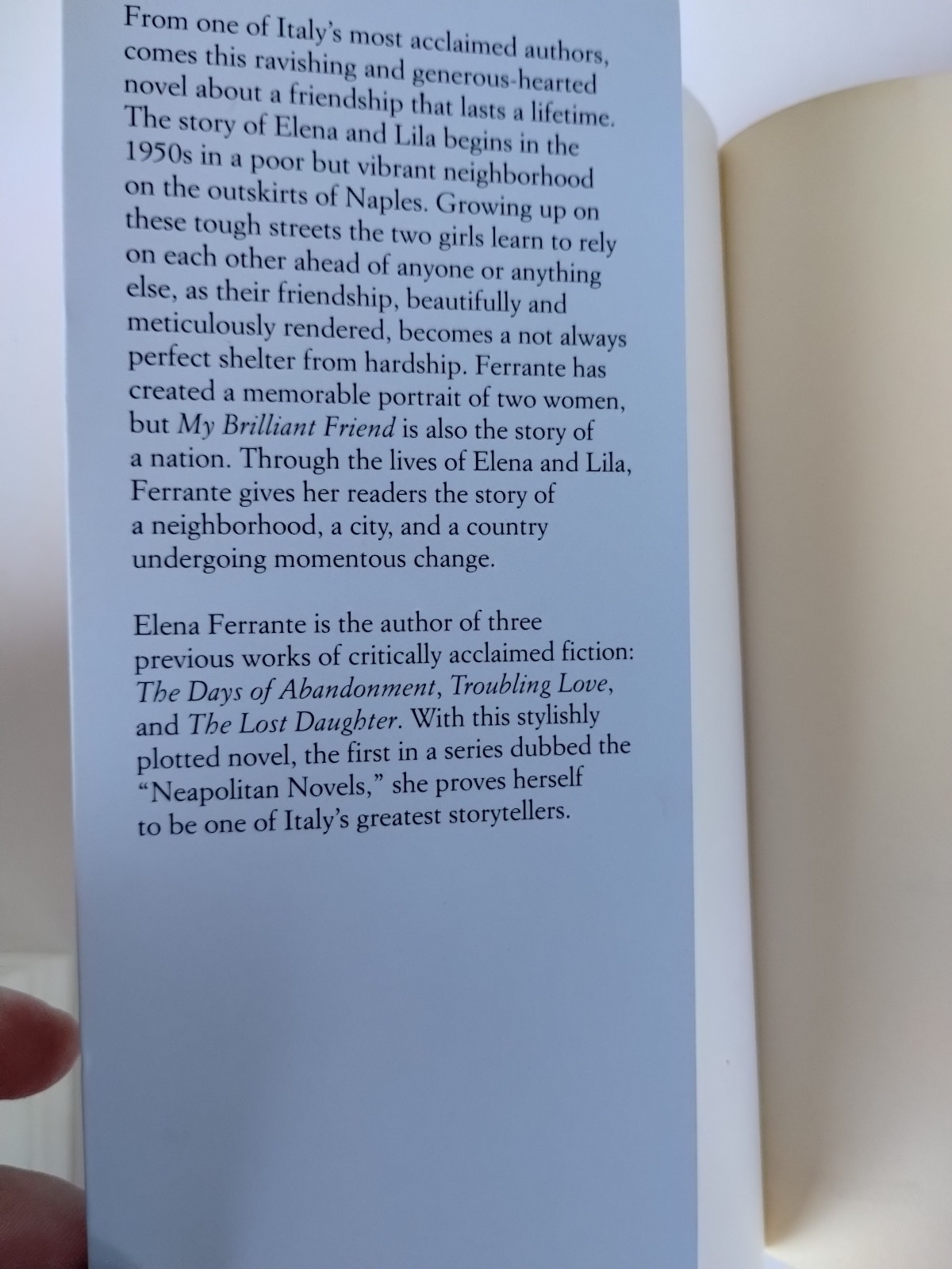 Lot Of 2 Neapolitan Novels By Elena Ferrante, Europa Editions Book 1-2