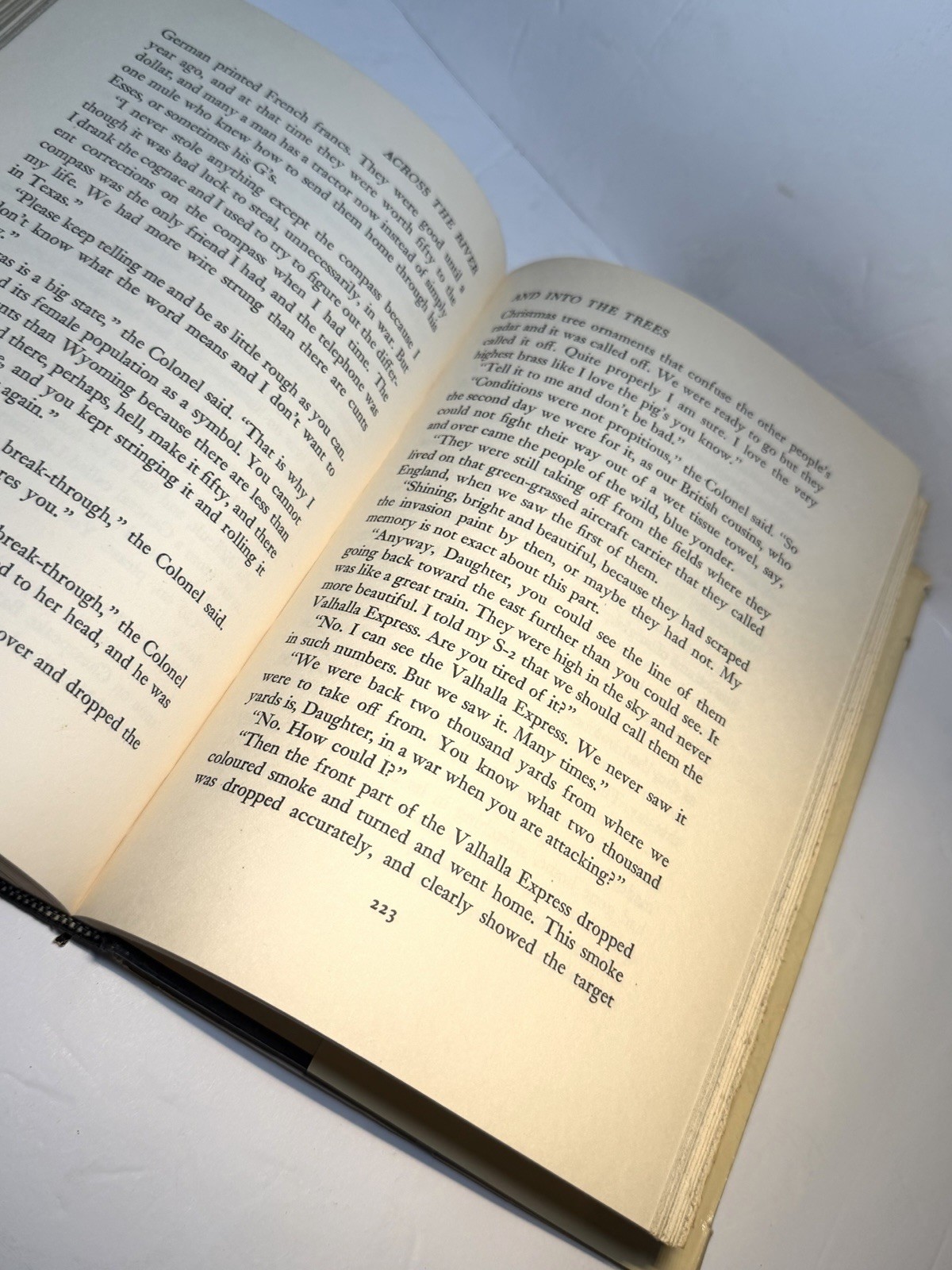 Ernest Hemingway Across The River Into The Trees 1950 First Edition A DJ