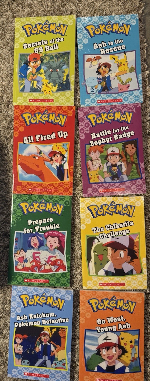 Pokemon Adventure Collection Box Set 8 Chapter Books COMPLETE Pikachu Scholastic