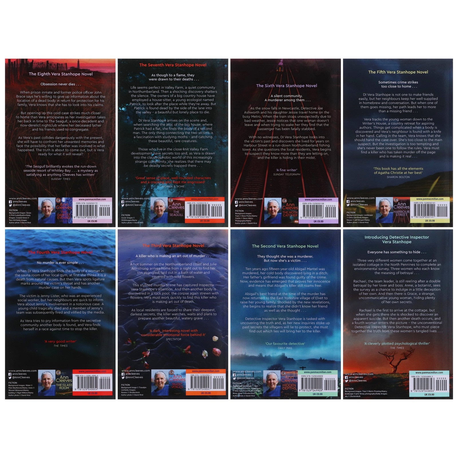 Vera Stanhope by Ann Cleeves 8 Books Collection Set – Fiction – Paperback