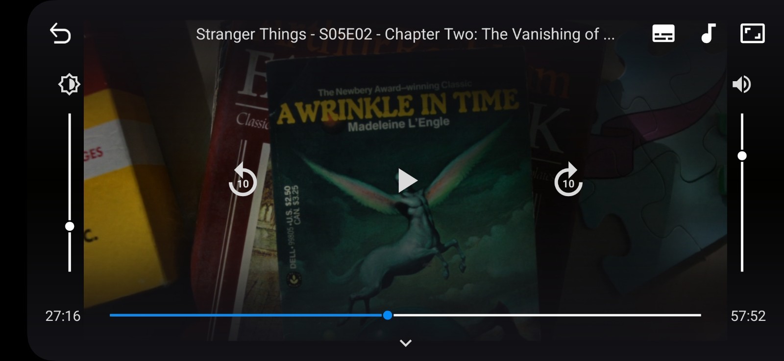 Stranger Things Vintage 1976 A Wrinkle in Time-PAPERBACK-Madeleine L’Engle