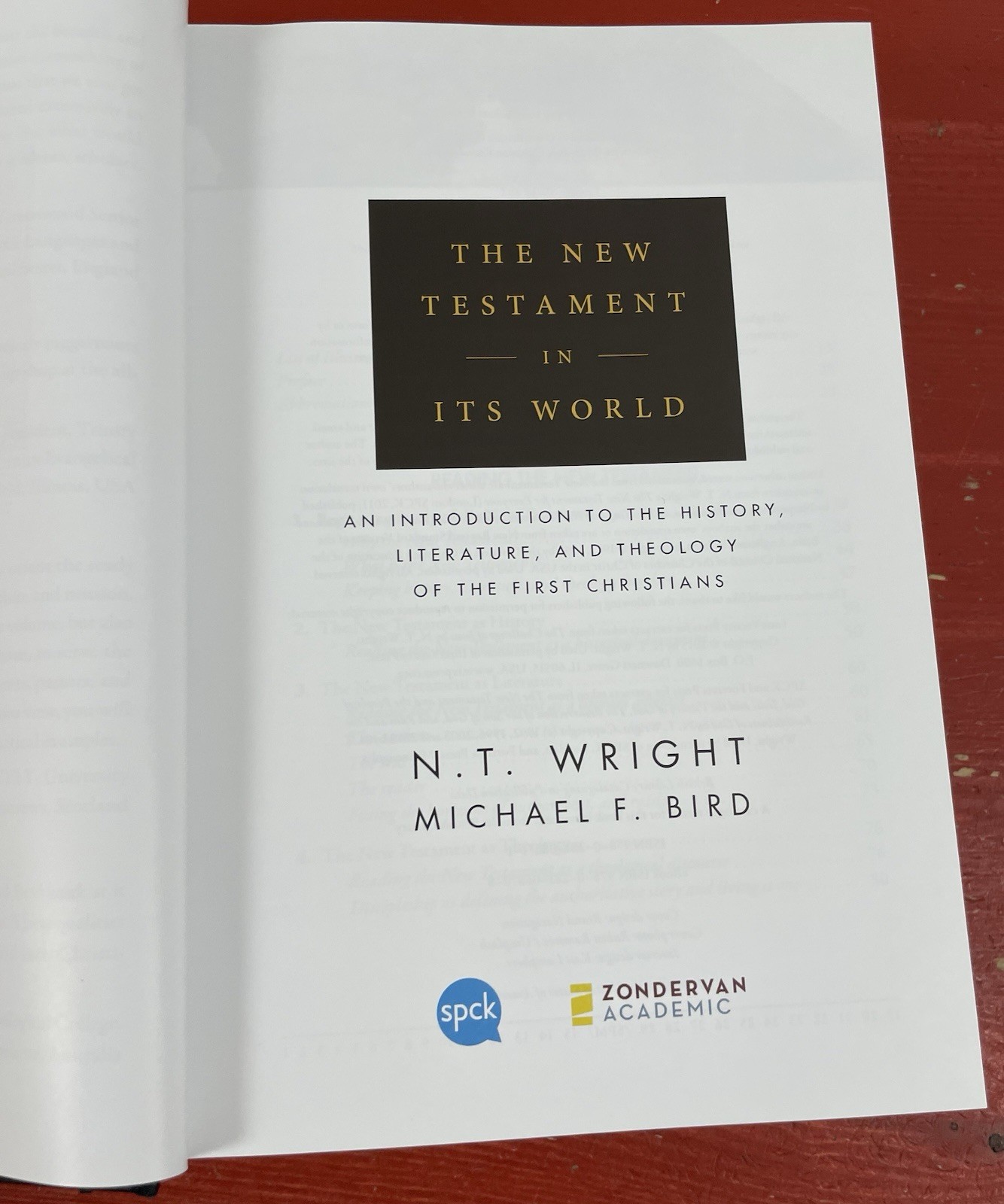 The New Testament in Its World by N.T. Wright & Micheal F. Bird HC 2019 SPCK
