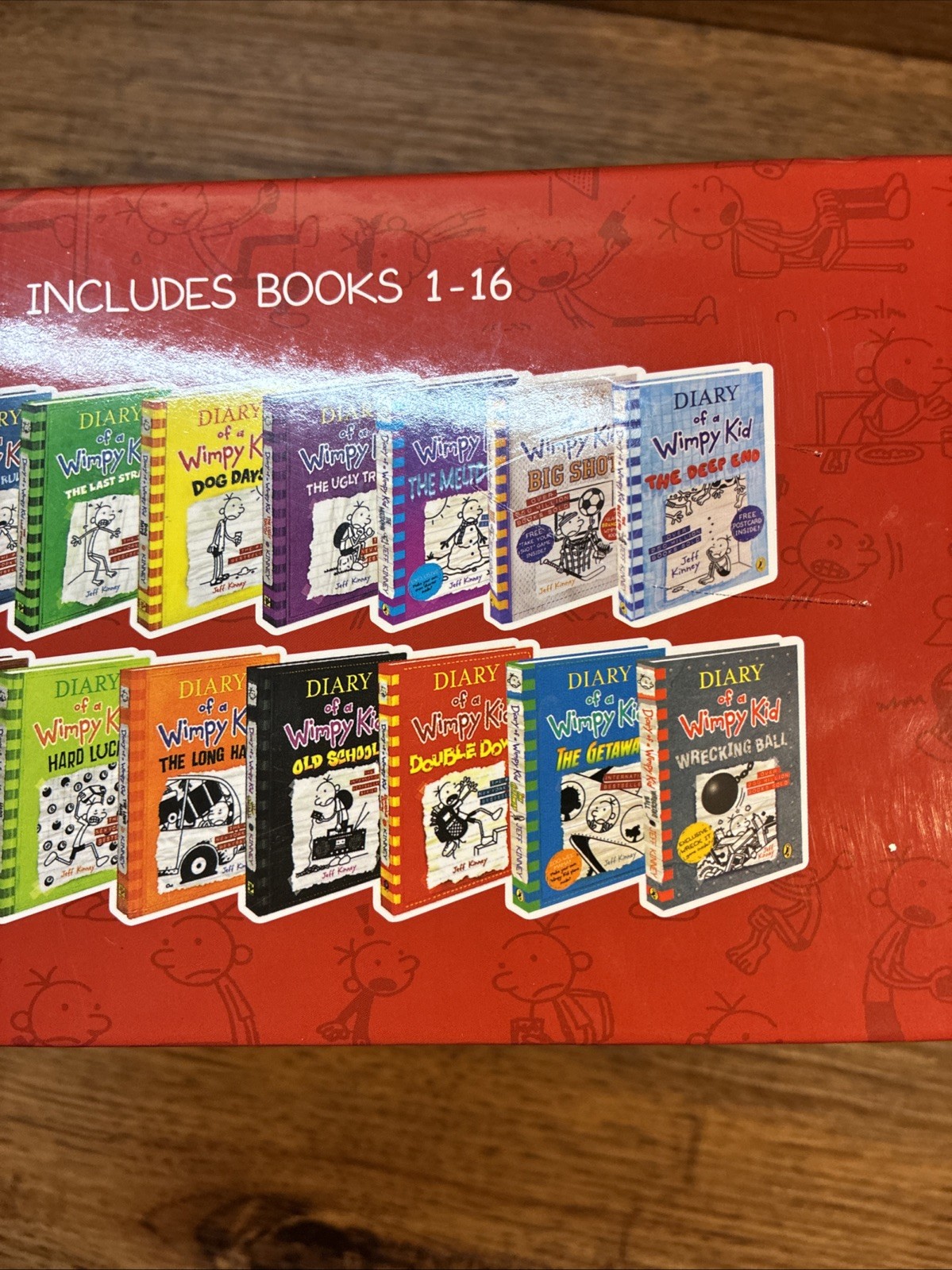 Diary of a Wimpy Kid Books 1-16 Box Set by Jeff Kinney Illustrated Missing One
