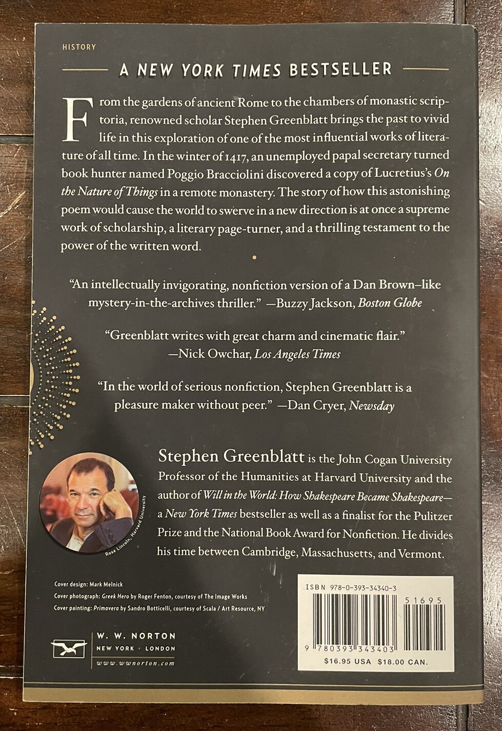 The Swerve : How the World Became Modern by Stephen Greenblatt (Paperback)
