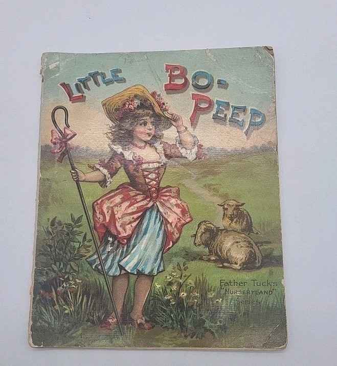 Rare Vintage 1800s Raphael Tuck & Sons Little Bo Peep Nurseryland Series
