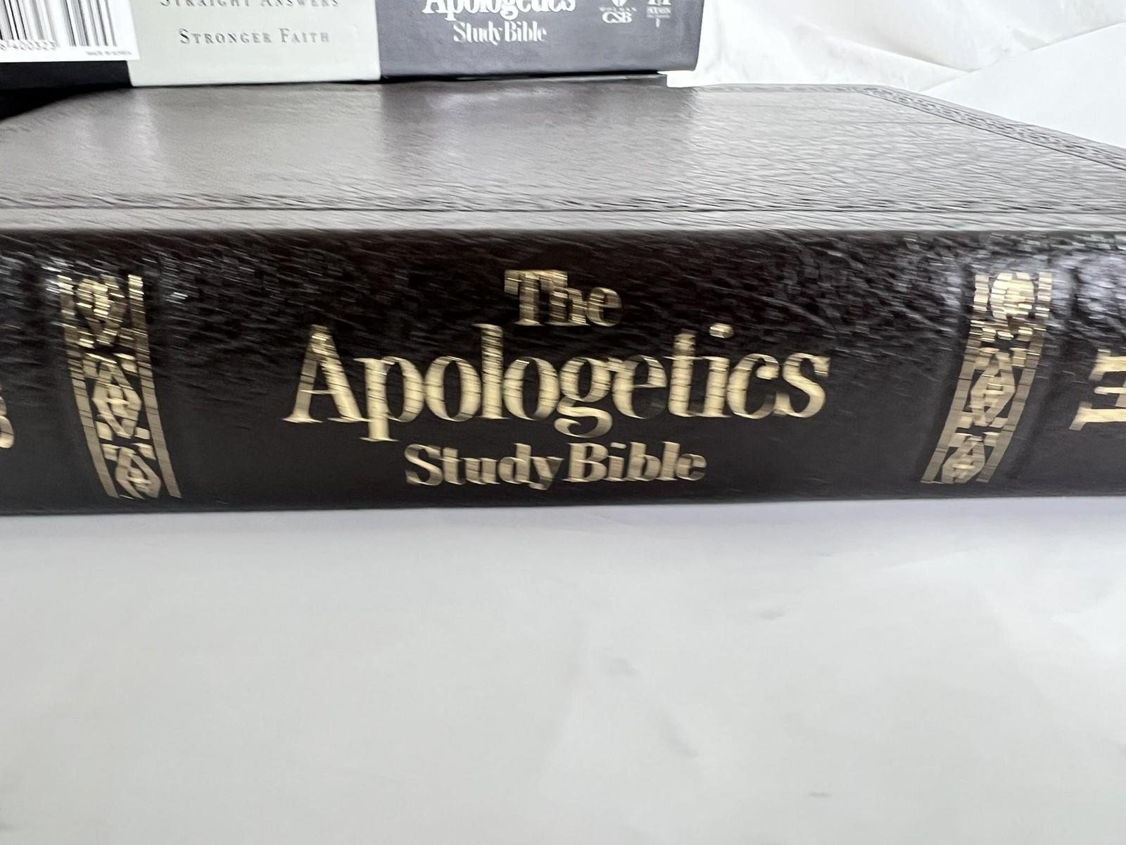 The Apologetics Study Bible Ted Cabal Holman CSB Brown Genuine Leather Indexed