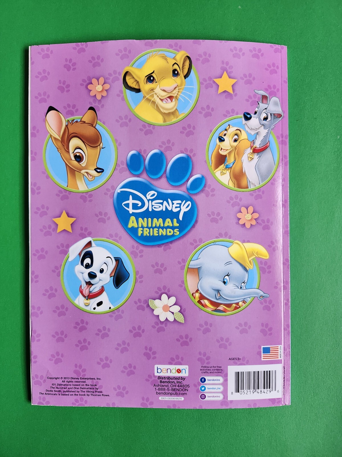 Disney Animal Friends Big Fun Coloring Book Tear Share 80 Pages