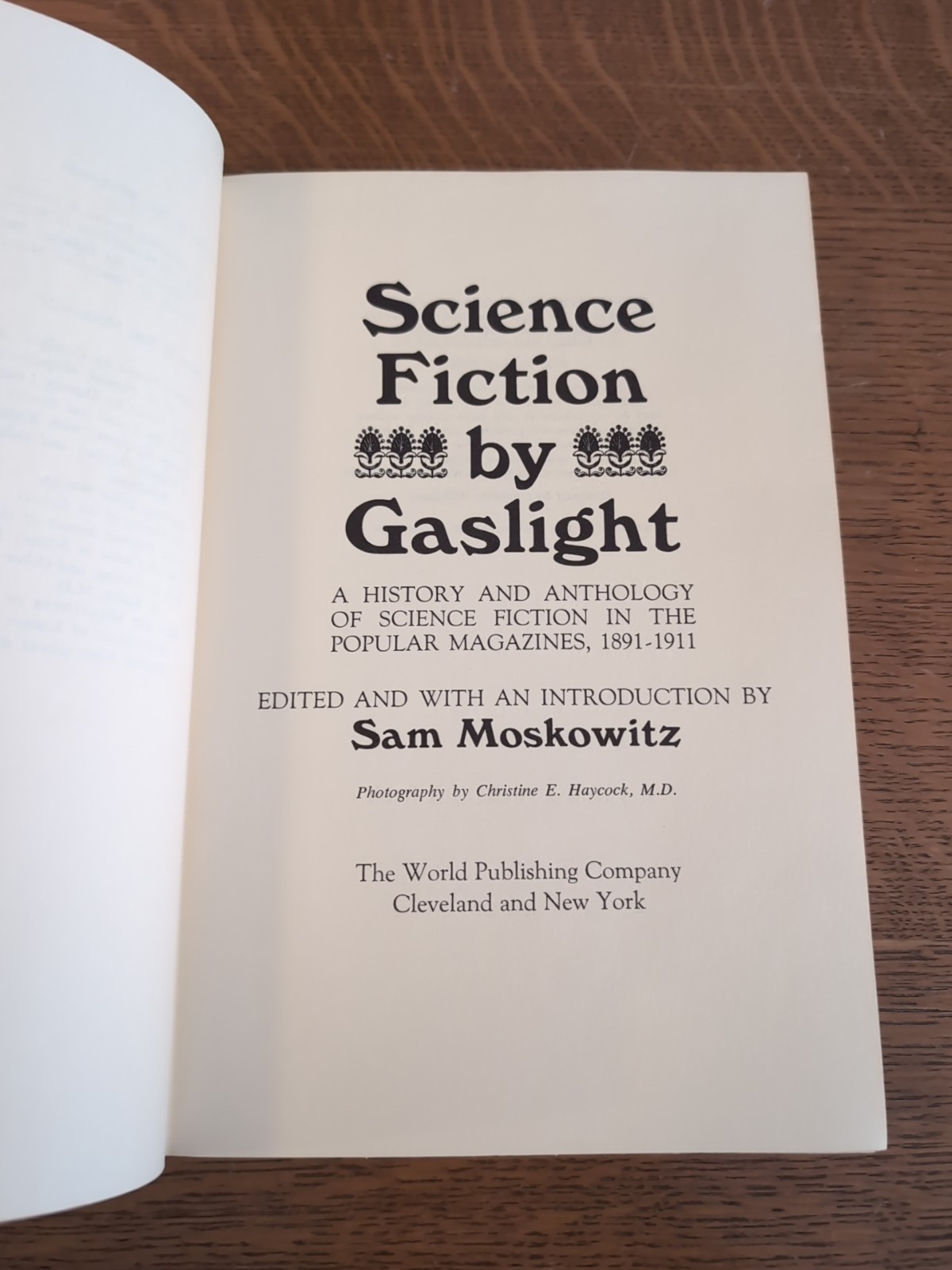 Science Fiction By Gaslight: A History And Anthology Sam Moskowitz Edition 1968
