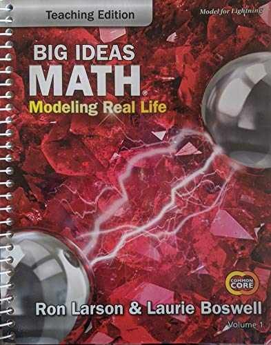 Big Ideas Math, Modeling Real – Spiral-bound, by Ron Larson; Laurie – Very Good