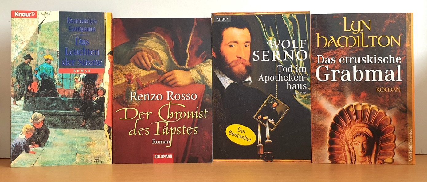 BUCHPAKET+7 BÜCHER+Historische THRILLER+WOLF SERNO+SUSANNE KRAUS+TB+HC+BUNDLE