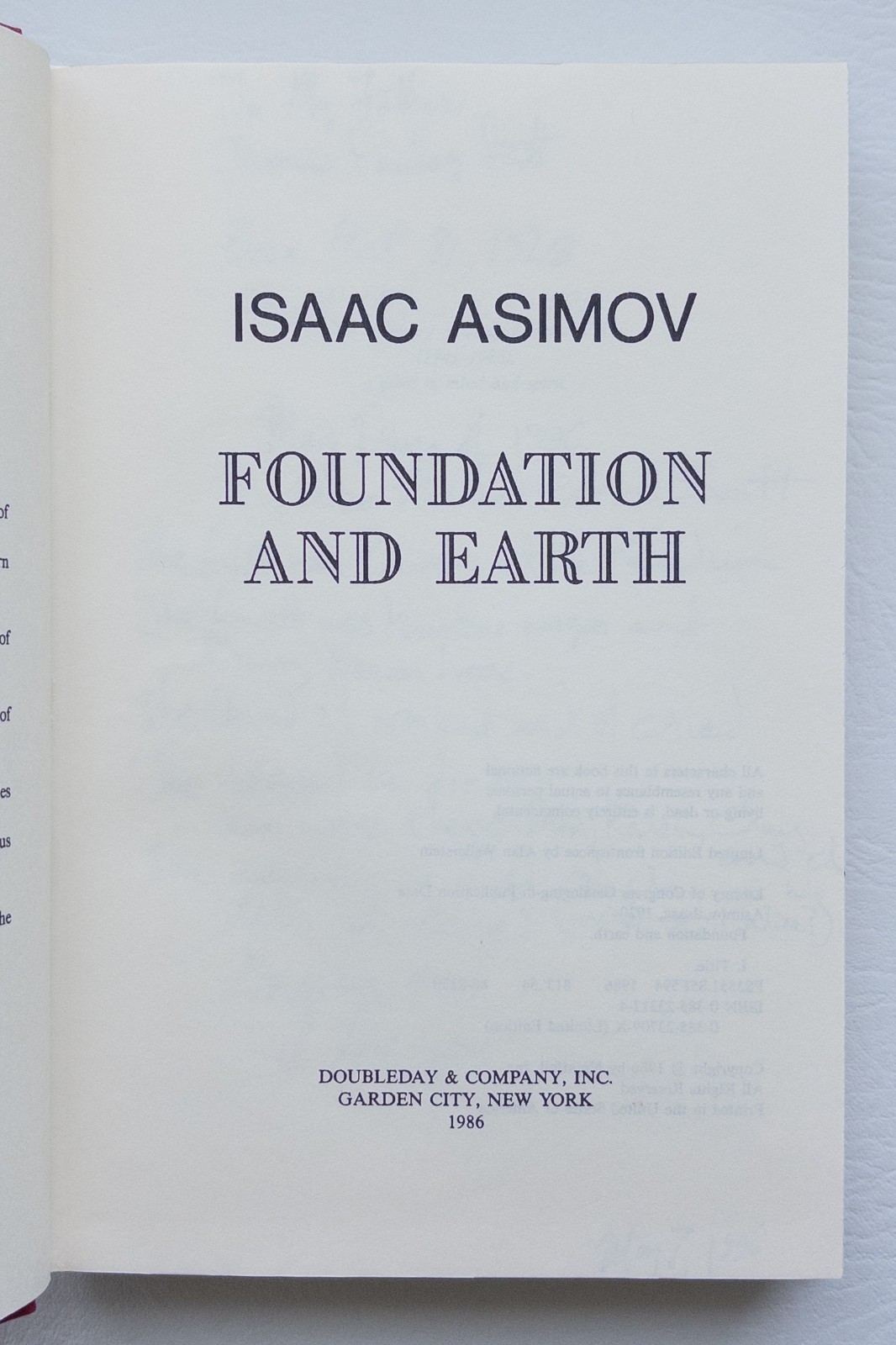 Foundation and Earth Isaac Asimov 1st Edition 1st Print HC With DJ