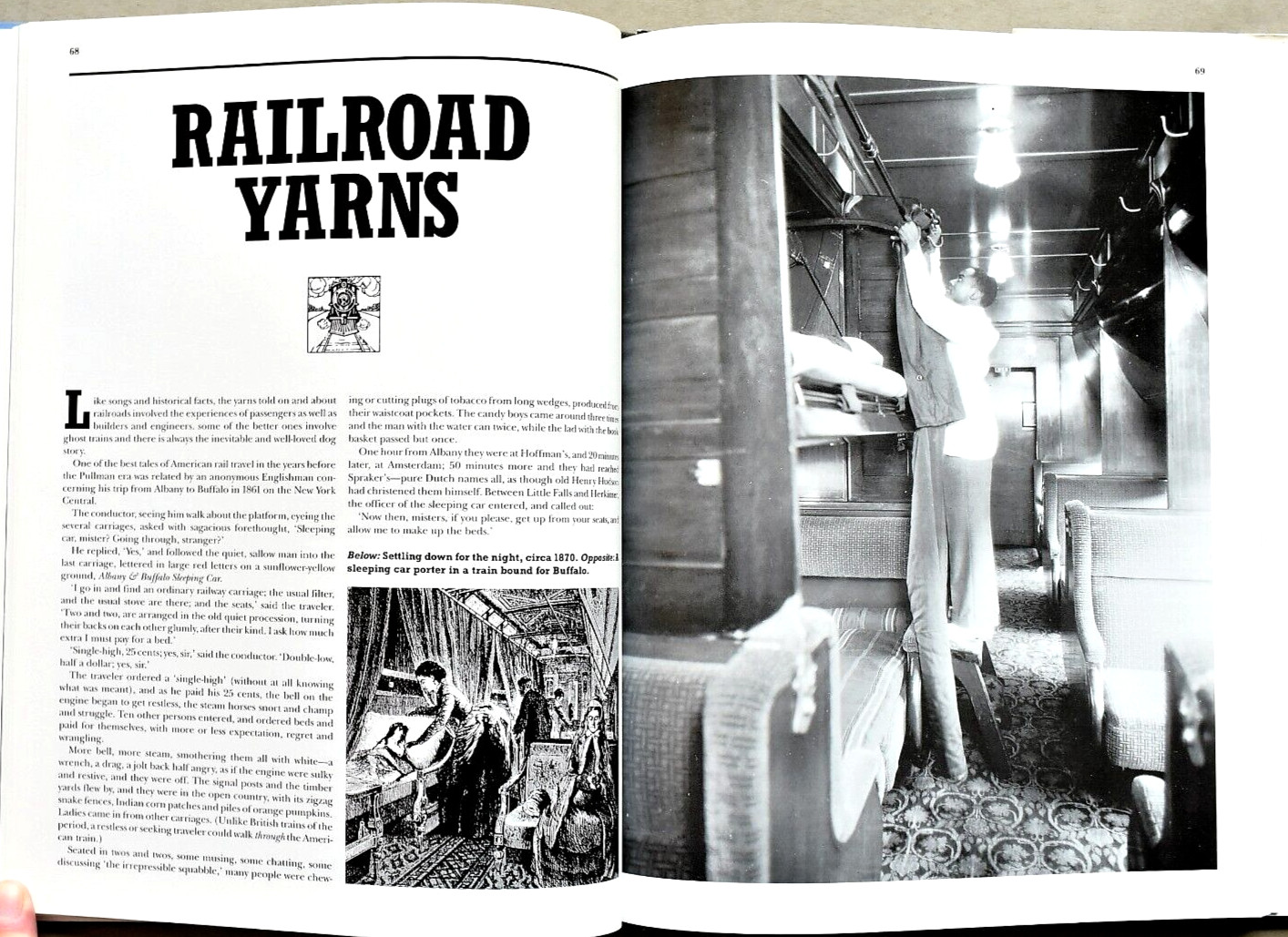 THE ROMANCE & FOLKLORE OF NORTH AMERICA’S RAILROADS ~ HARDBACK BOOK ~ 176 PAGES