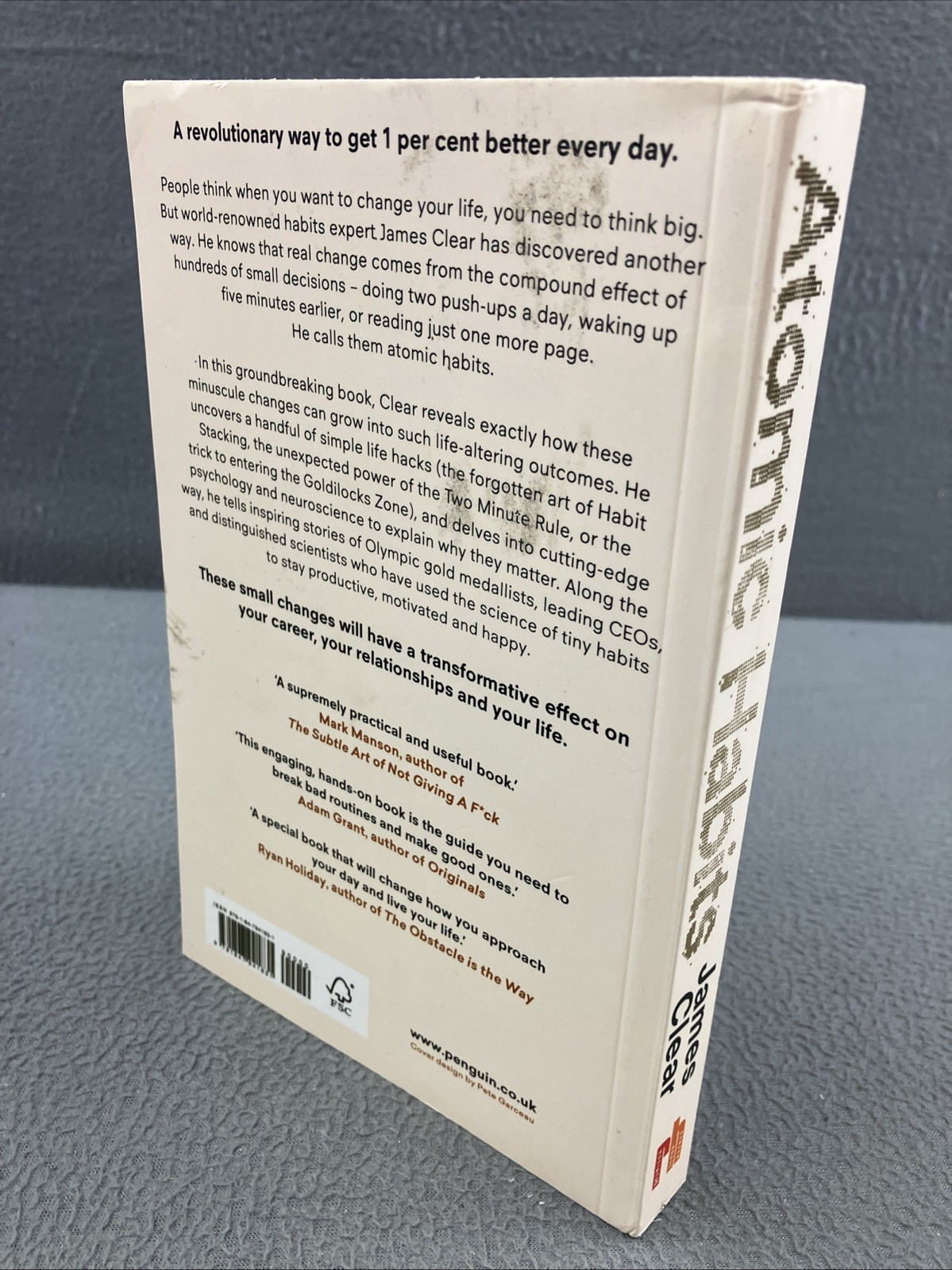 ATOMIC HABITS by JAMES CLEAR Paperback Book