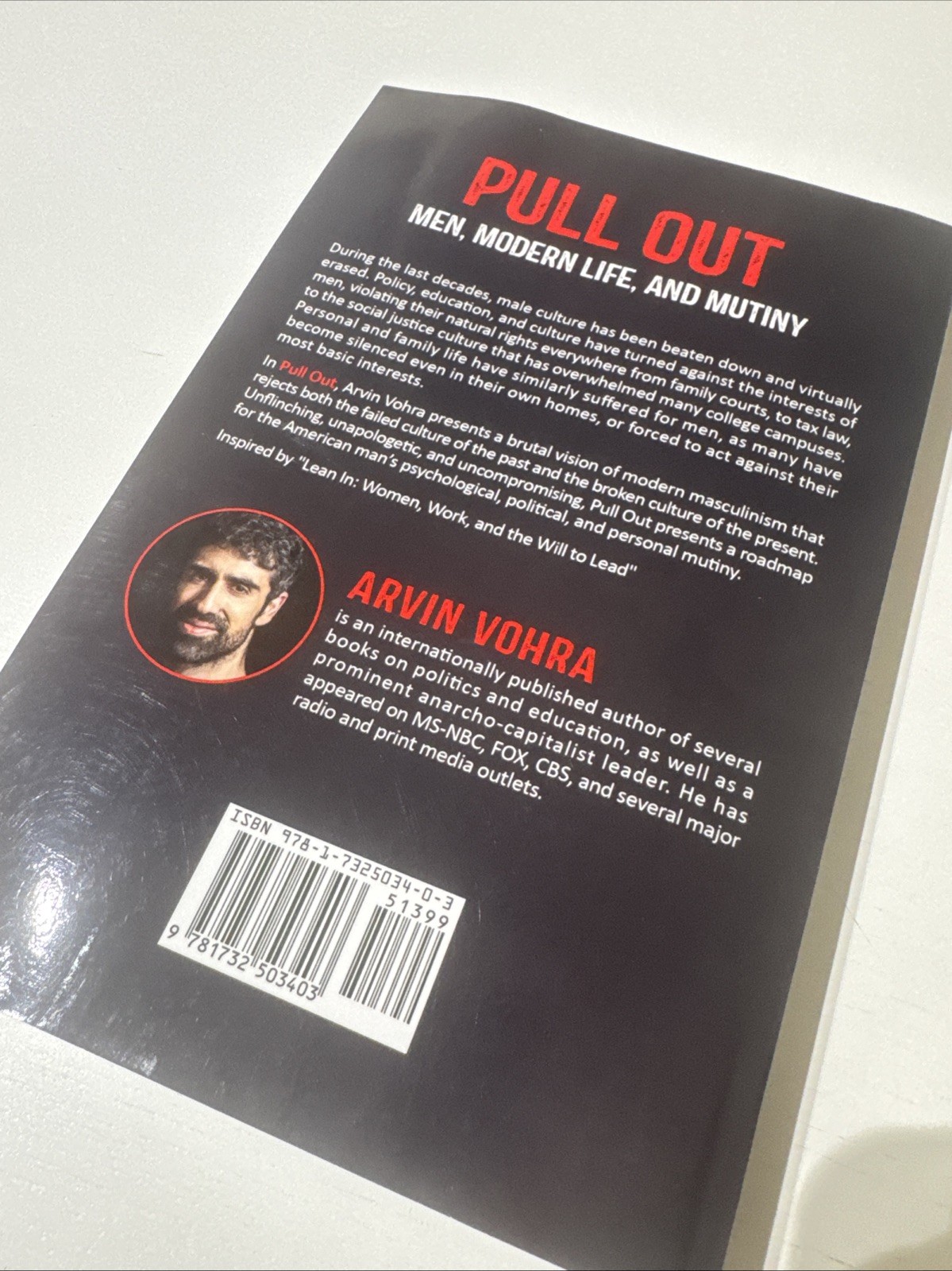 PULL OUT: MEN, MODERN LIFE, AND MUTINY By Arvin Vohra & Chelsey Snyder