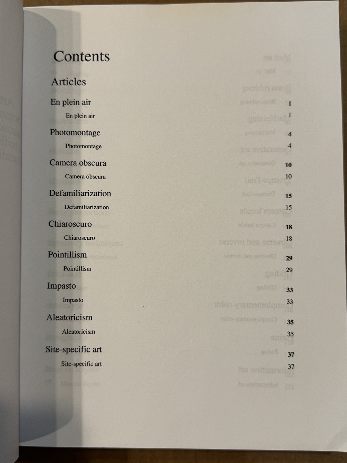Artists Techniques, Including: En Plein Air, Photomontage, Camera Obscura, Etc.