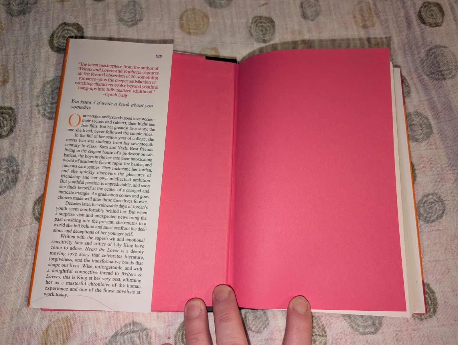 Heart the Lover by Lily King A Novel 2025 First Edition Hardcover Book
