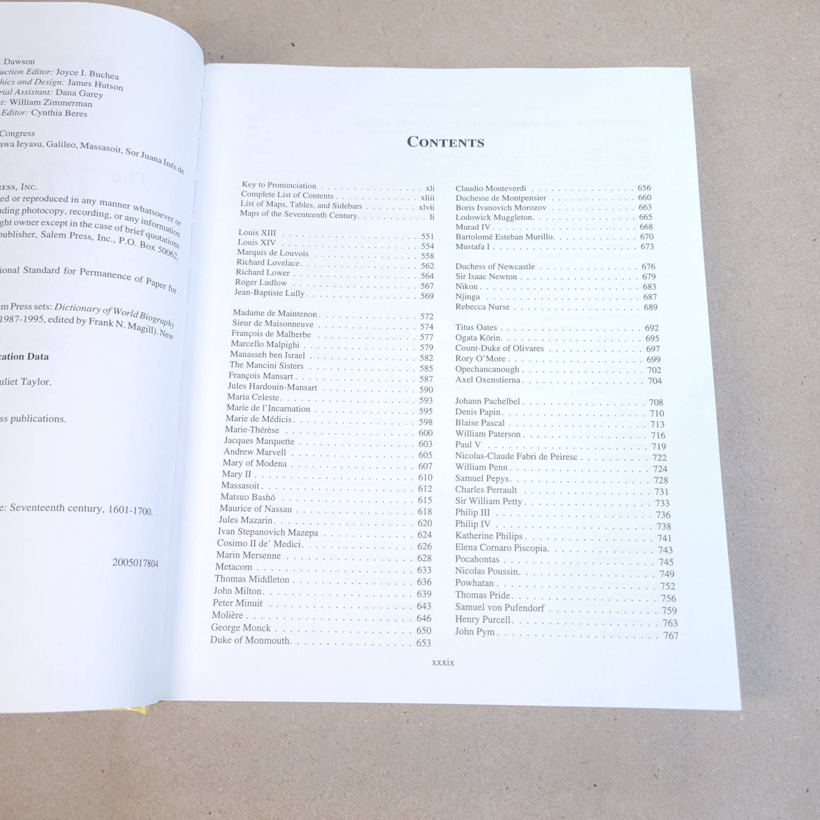 Great Lives from History: The 17th Century, 1601-1700 2 VOL SET