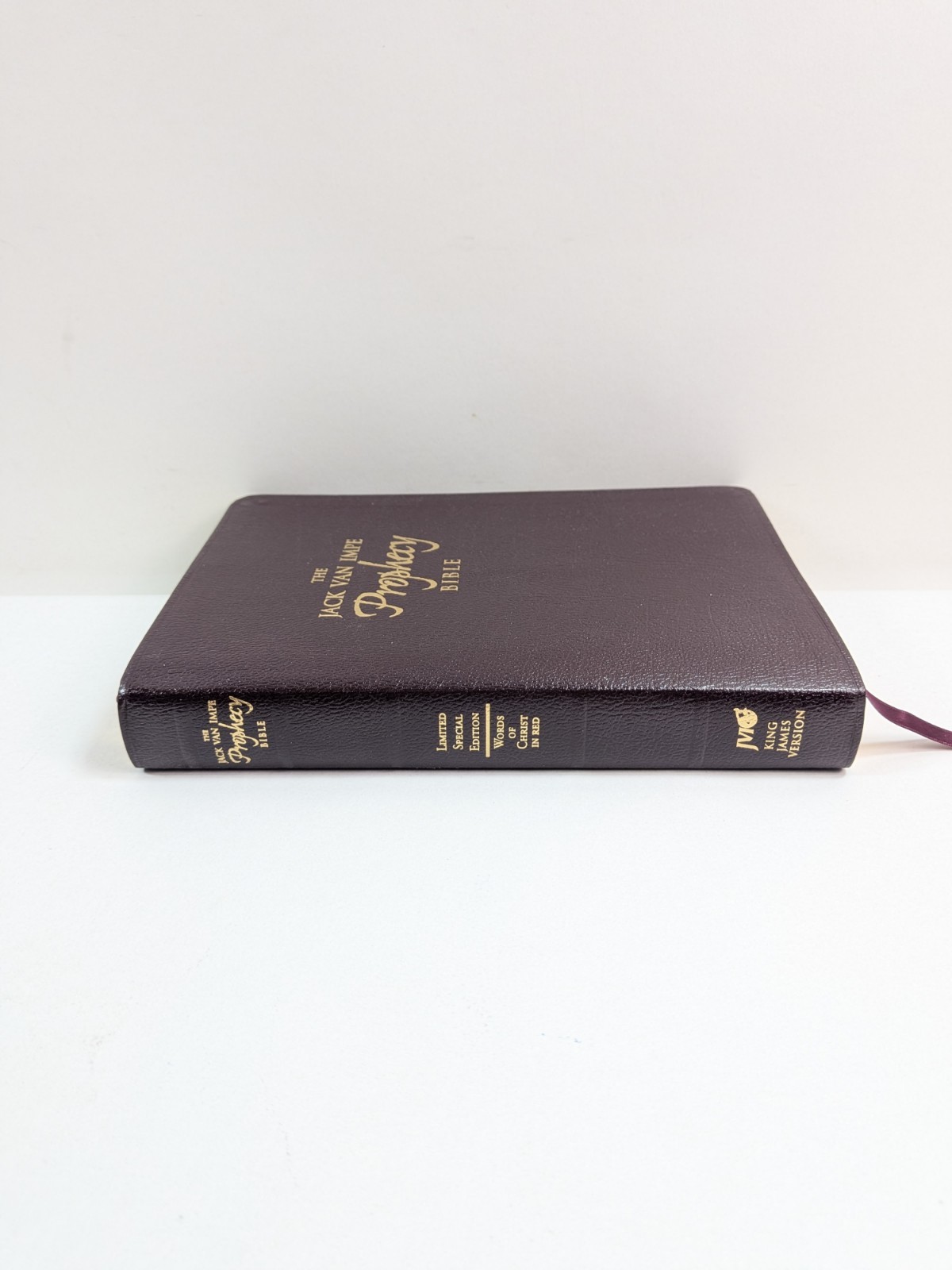 KJV Jack Van Impe Prophecy Bible Burgundy Leather Red Letter Limited Special Ed.