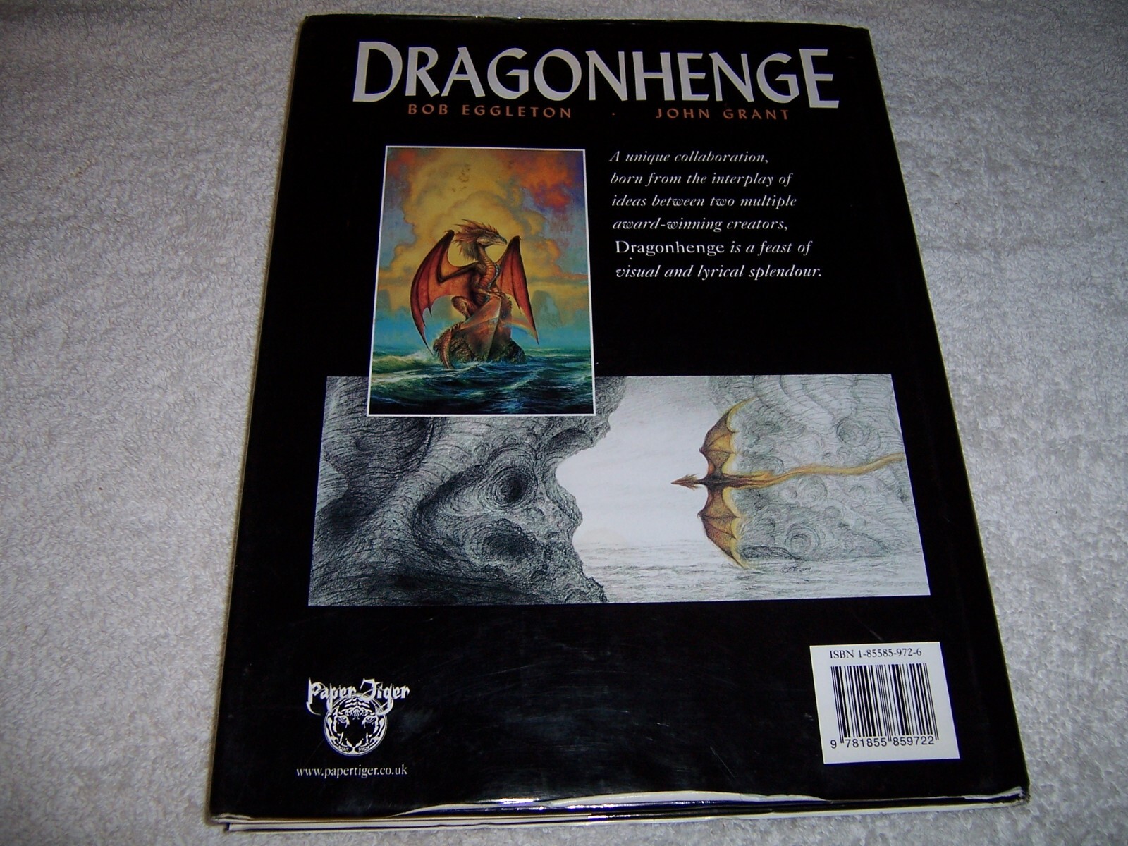 Dragonhenge by John Grant and Bob Eggleton hc/dj
