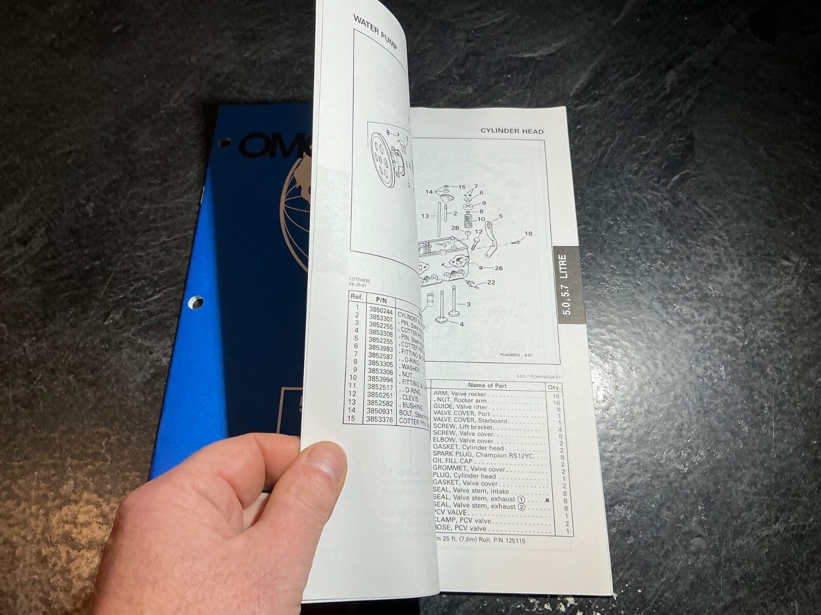 1998 OMC 5.0L 305 C.I. & 5.7L 350 C.I GM V8 Stern Drive Models Parts Catalog