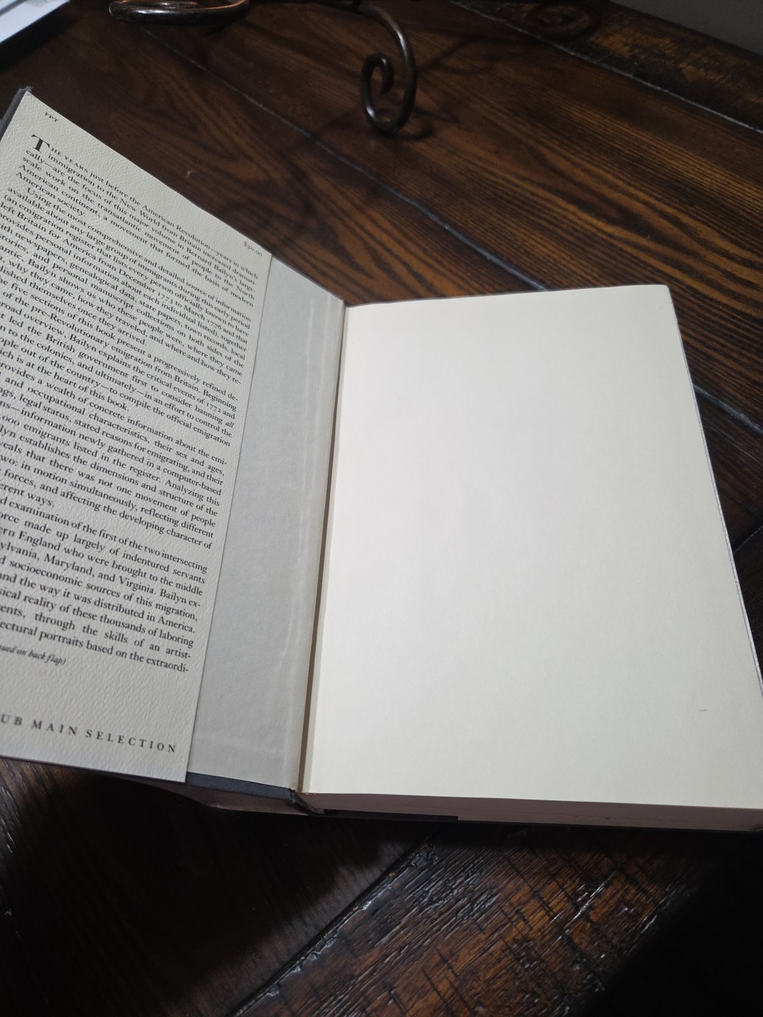Voyagers to the West by Bernard Bailyn; First Edition